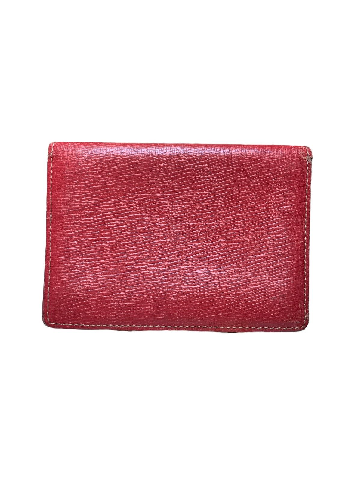 Burberry Burberry Red Leather Card Holder Size ONE SIZE - 5 Thumbnail