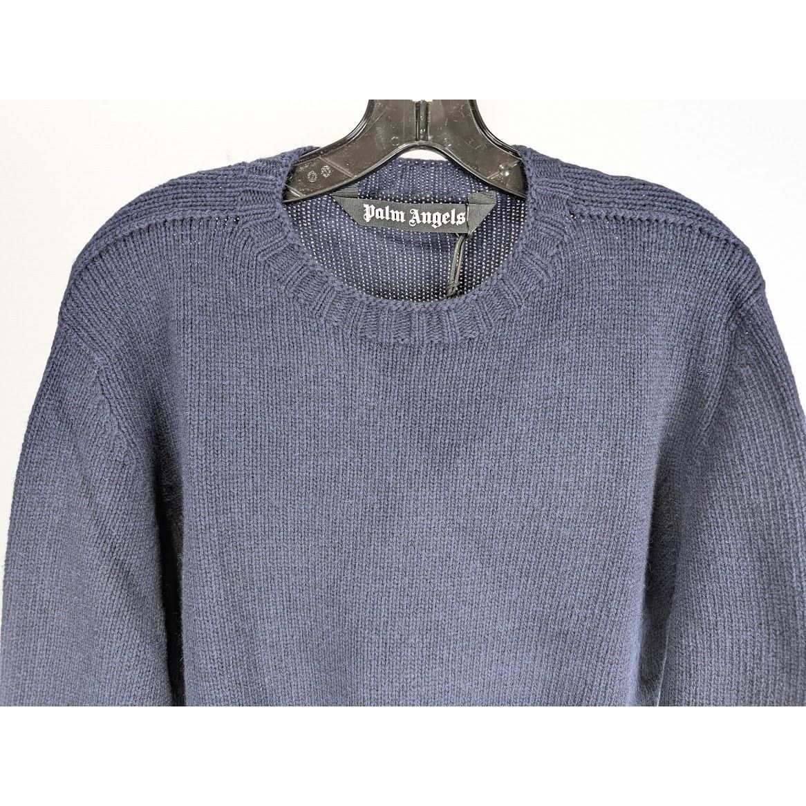 Palm Angels o1rshd1 Rec Logo Sweater in Navy blue/White Size US S / EU 44-46 / 1 - 5 Thumbnail