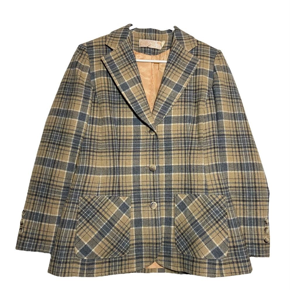 Pendleton VTG Pendleton Blazer Suit Pure Wool 3-Button Front Plaid 8 Size M / US 6-8 / IT 42-44 - 1 Thumbnail