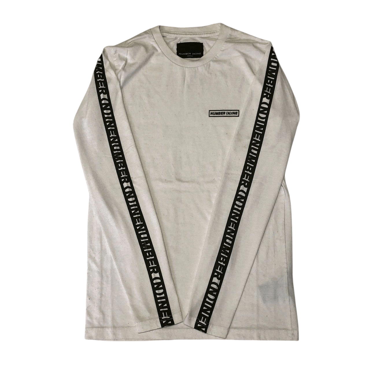 トップス NUMBER (N)INE Border Long Sleeve Number (N)ine Number Nine Denim Shield shirt | Grailed