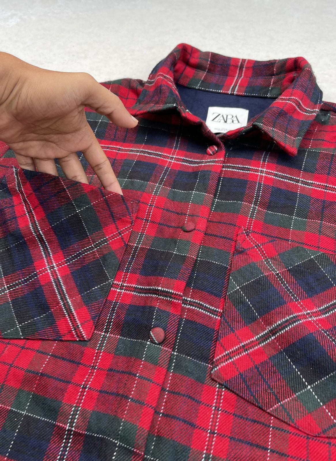Zara Zara Never Been Worn Plaid Fringe Jacket Size M / US 6-8 / IT 42-44 - 11 Thumbnail