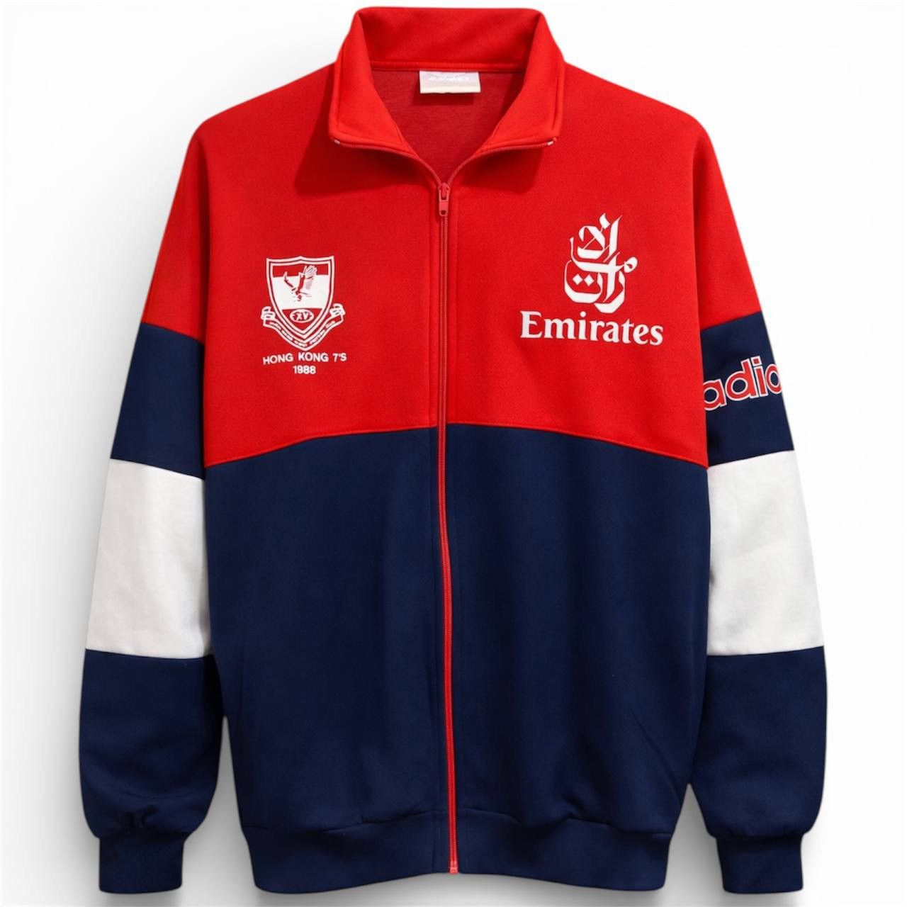 Adidas 1988 DUBAI EXILES RFC HONG KONG SEVENS RUGBY TRACK JACKET L Size US L / EU 52-54 / 3 - 1 Thumbnail