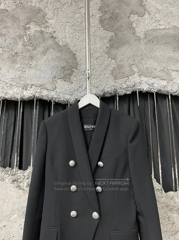 Balmain Balmain Black Double-Breasted Men's Jacket . Size US M / EU 48-50 / 2 - 3 Thumbnail