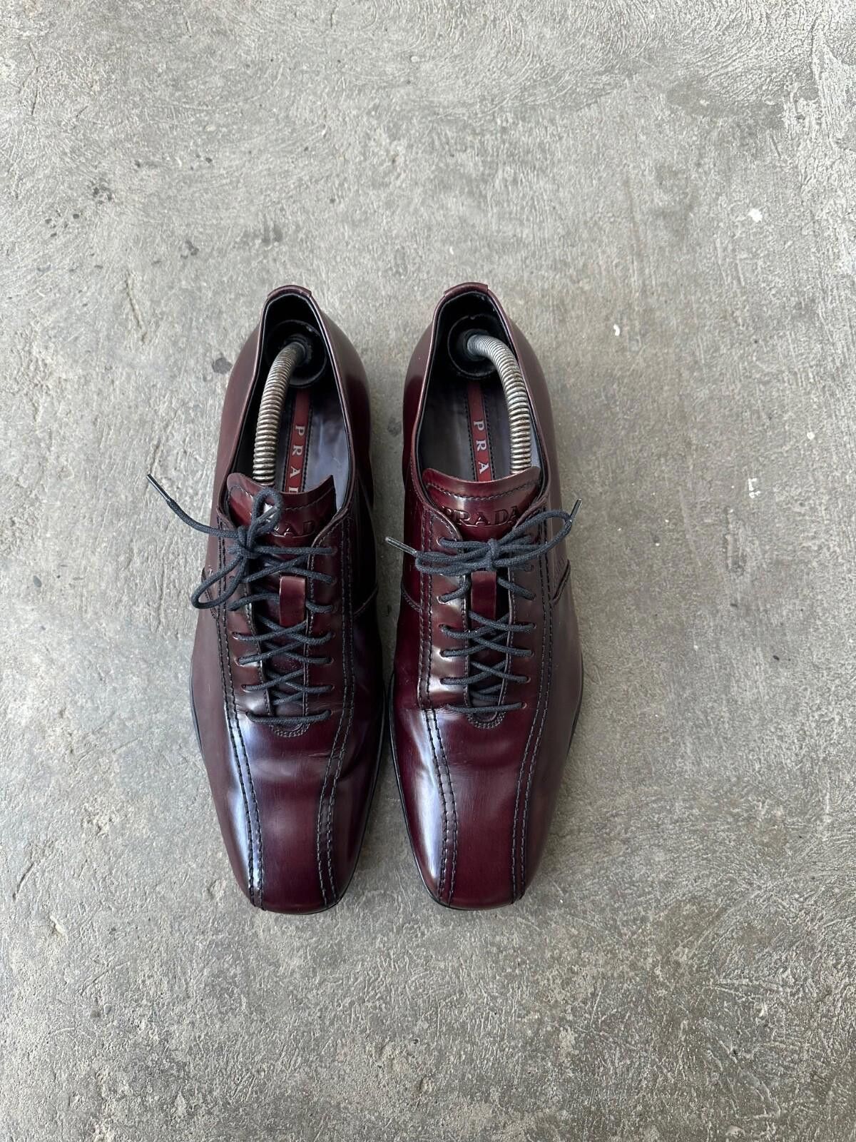 Prada PRADA LUXURY RED LEATHER LOAFERS SHOES MARKED SIZE UK 6 Size US 7 / EU 40 - 4 Thumbnail