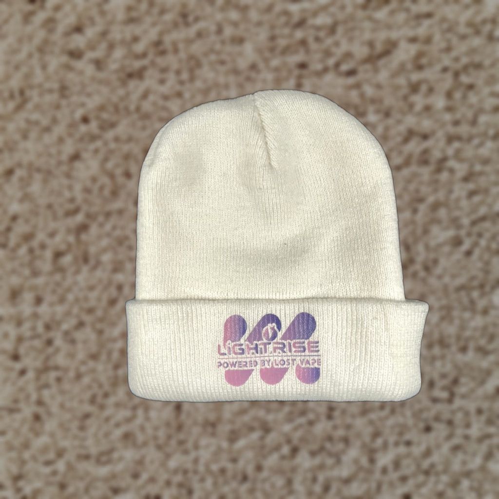Vintage Light Rise Lost Beanie Toque Adult One Size White Knit 100% Acrylic Cuff Ski Beanie Unbranded Unisex Adults Hat Mens Womens Boys Girls Size ONE SIZE - 1 Thumbnail
