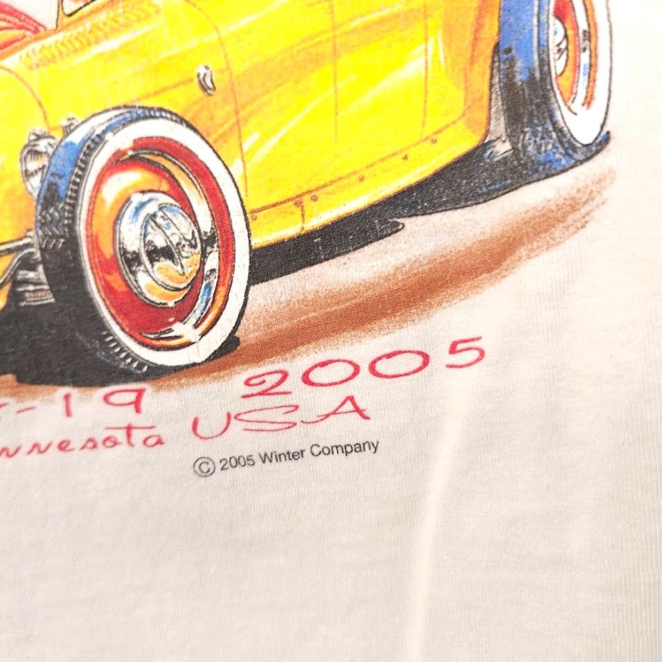 Gildan VINTAGE Car Show T Shirt Mens Size XL White Y2K 2005 Back To The Fifties Size US XXL / EU 58 / 5 - 4 Thumbnail