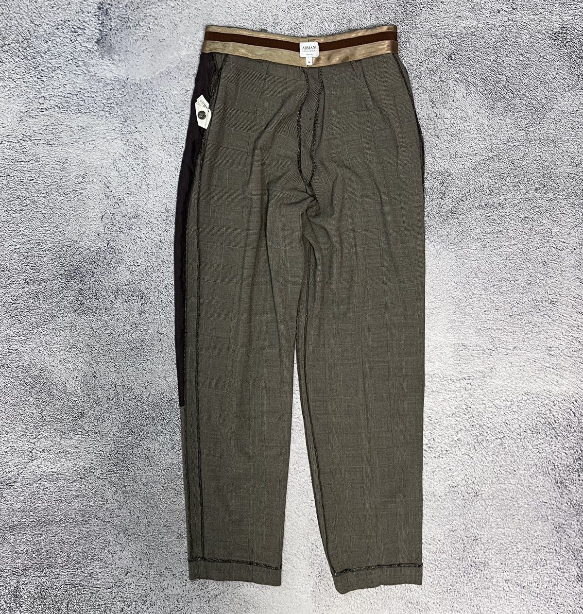 Armani Collezioni Armani Collezioni Plaid Wool Dress Pants Check Trousers Size 30" / US 8 / IT 44 - 10 Thumbnail