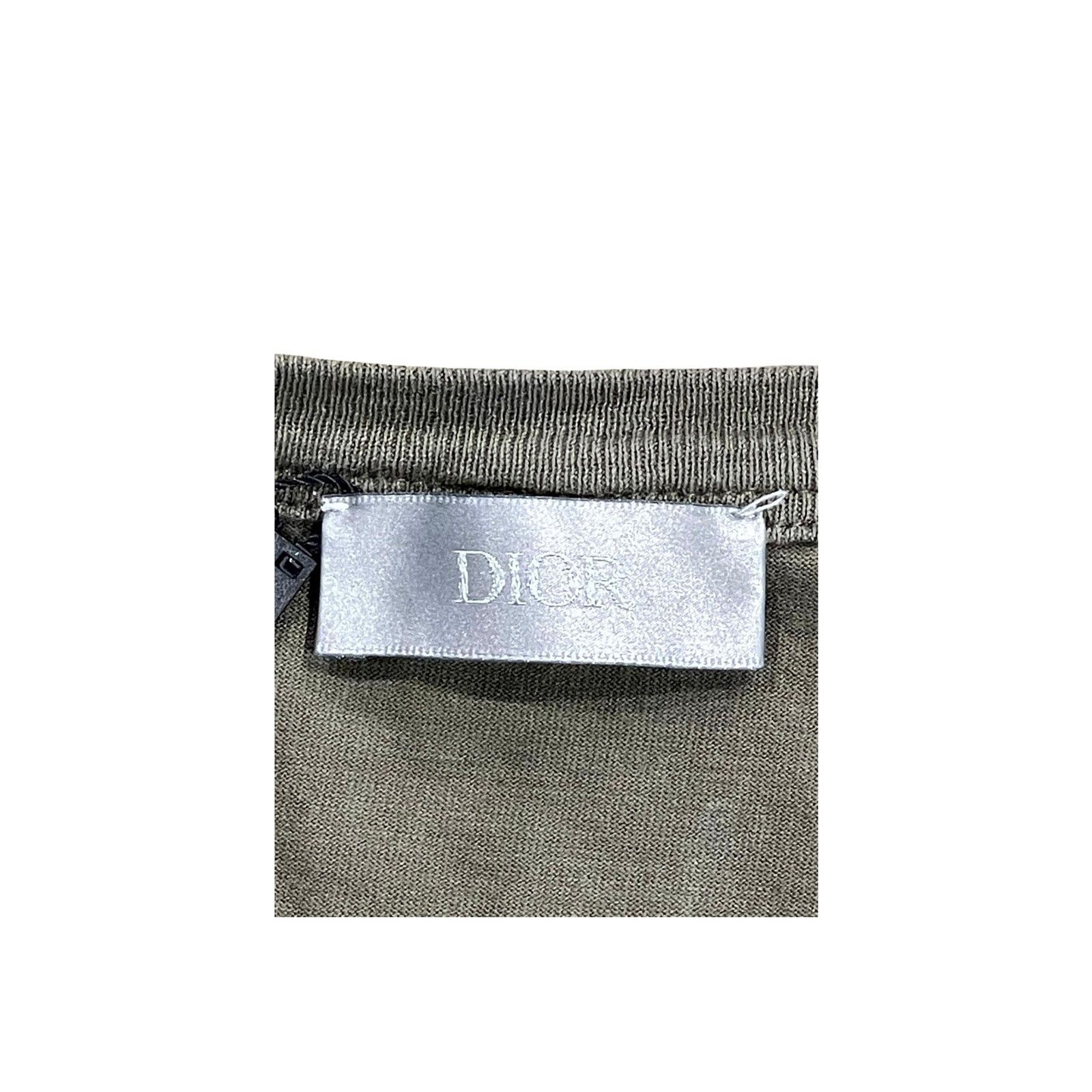 Dior Dior CD Logo Olive Tee Size US XL / EU 56 / 4 - 3 Thumbnail