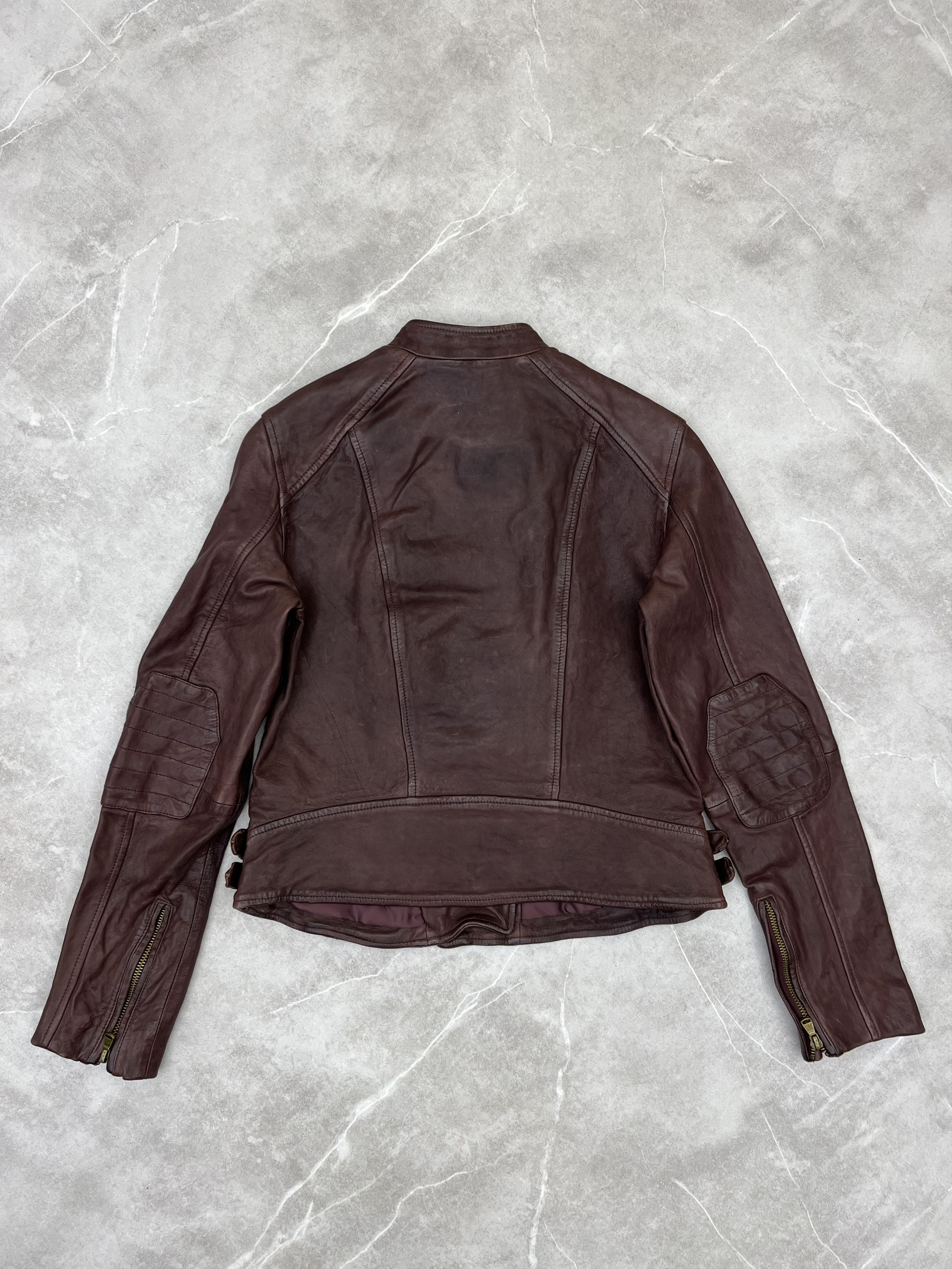 Lauren Ralph Lauren Lauren Ralph Lauren Tumbled Leather Moto Biker Jacket Size M / US 6-8 / IT 42-44 - 3 Thumbnail