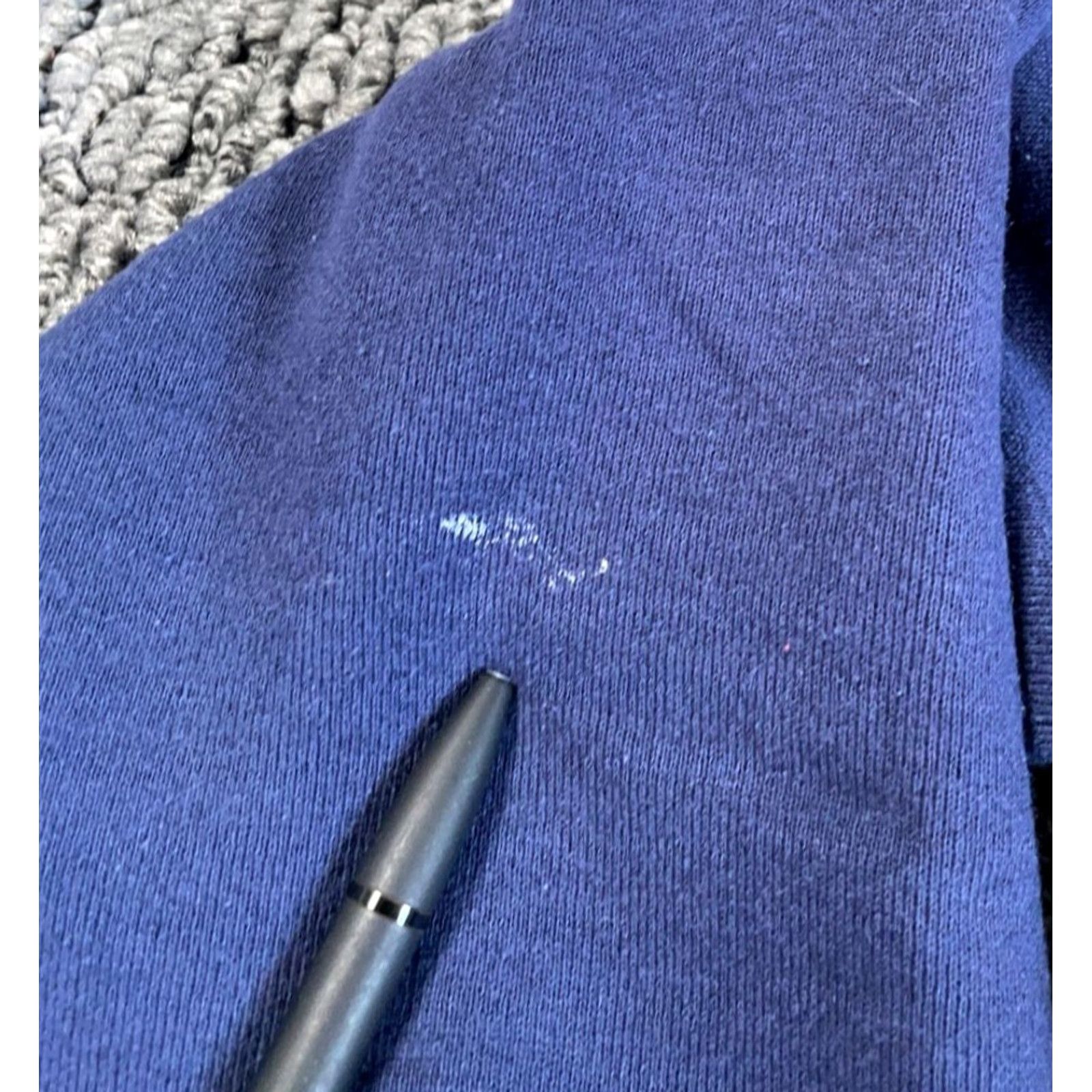 Hanes VINTAGE Hanes Sweatshirt Crewneck 90s Nautical Dark Blue Men Large Woolly Cotton Fleece Graphic Print Logo City Wixom Lake Michigan Size US L / EU 52-54 / 3 - 4 Thumbnail