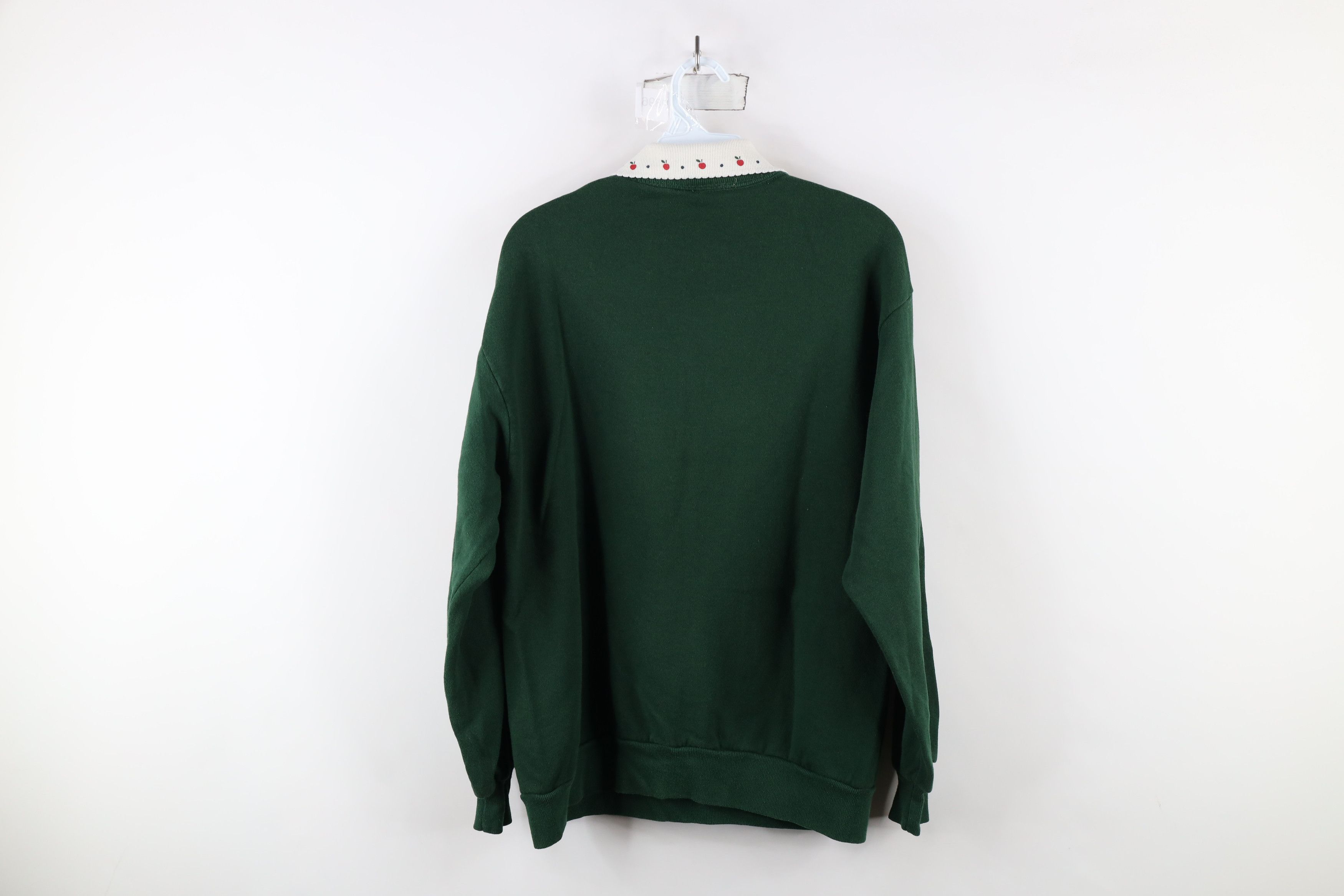 Vintage Vintage 90s Streetwear Is For Apple Collared Sweatshirt USA Size L / US 10 / IT 46 - 10 Thumbnail