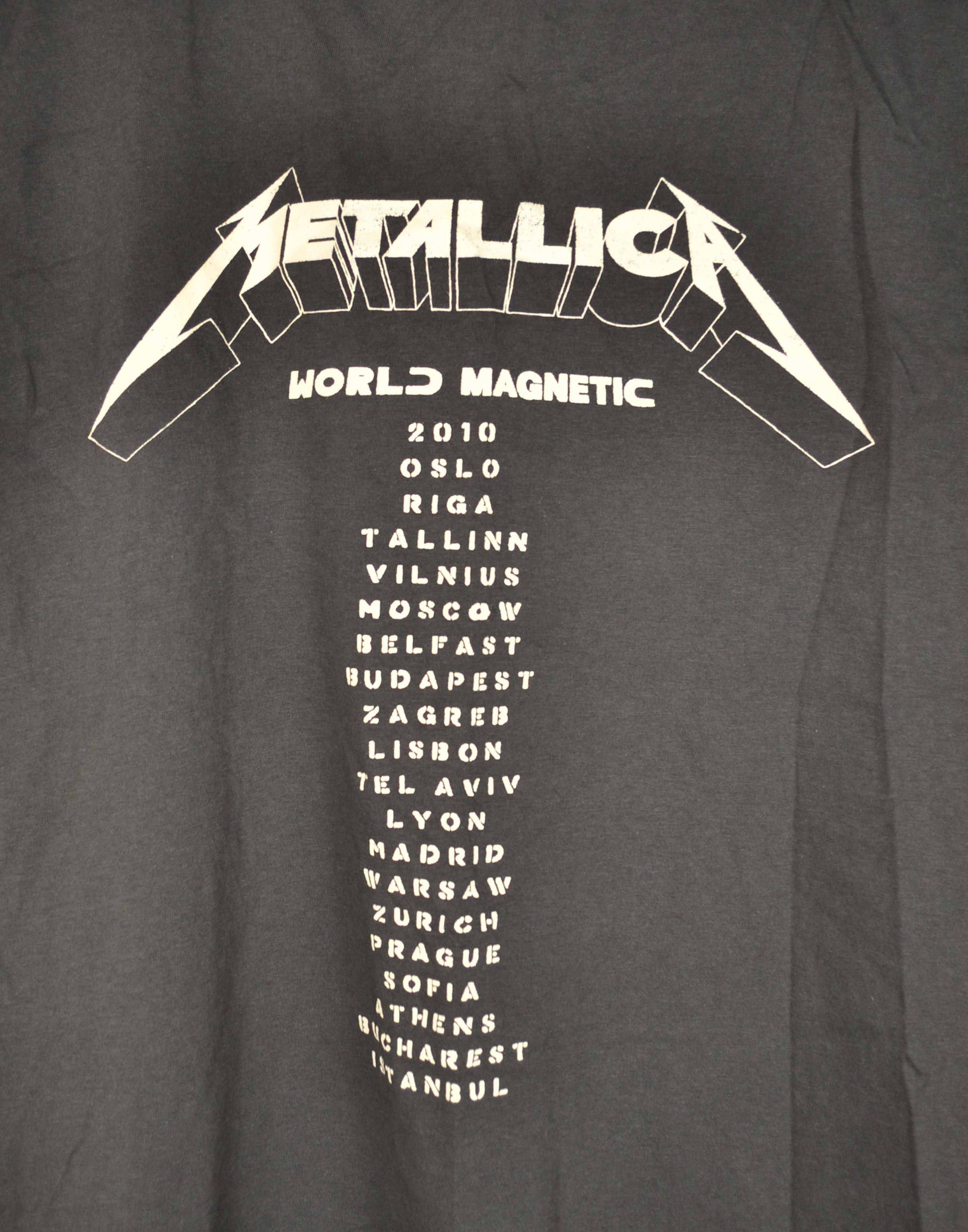 Band Tees × Metallica Metallica Death World Magnetic Tour 2011 Band Tees Tank Top Size XL / US 12-14 / IT 48-50 - 4 Thumbnail