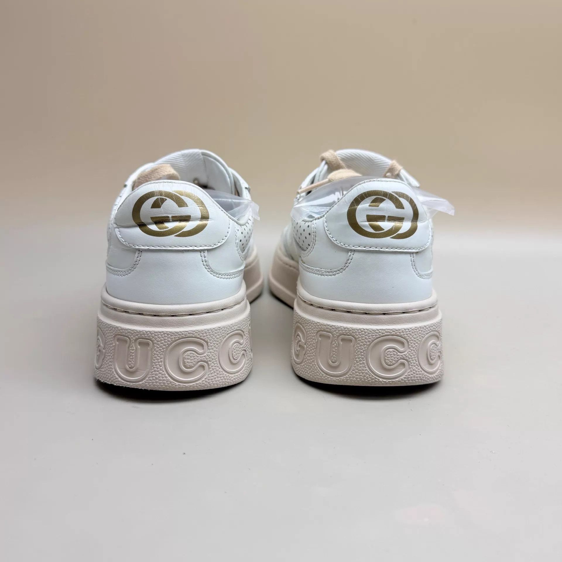 Gucci GUCCI Wmn's Wht/Pnk GG Print Cookies Sneakers 36EU 95mint Size US 5.5 / IT 35.5 - 3 Thumbnail