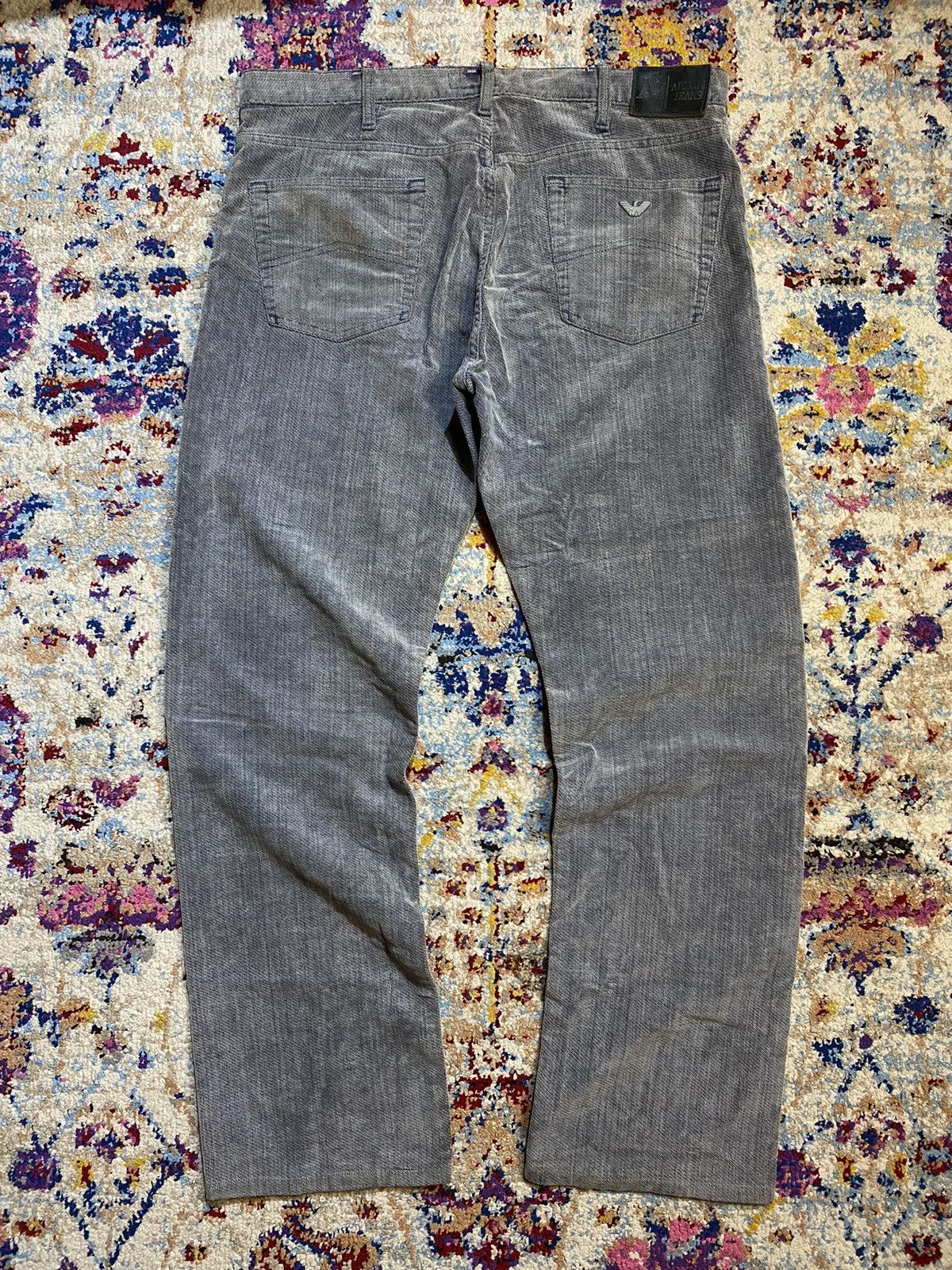 Giorgio Armani Giorgio Armani Fiocchi Snaps Grey Cotton Denim Jeans W36 Size US 36 / EU 52 - 2 Thumbnail
