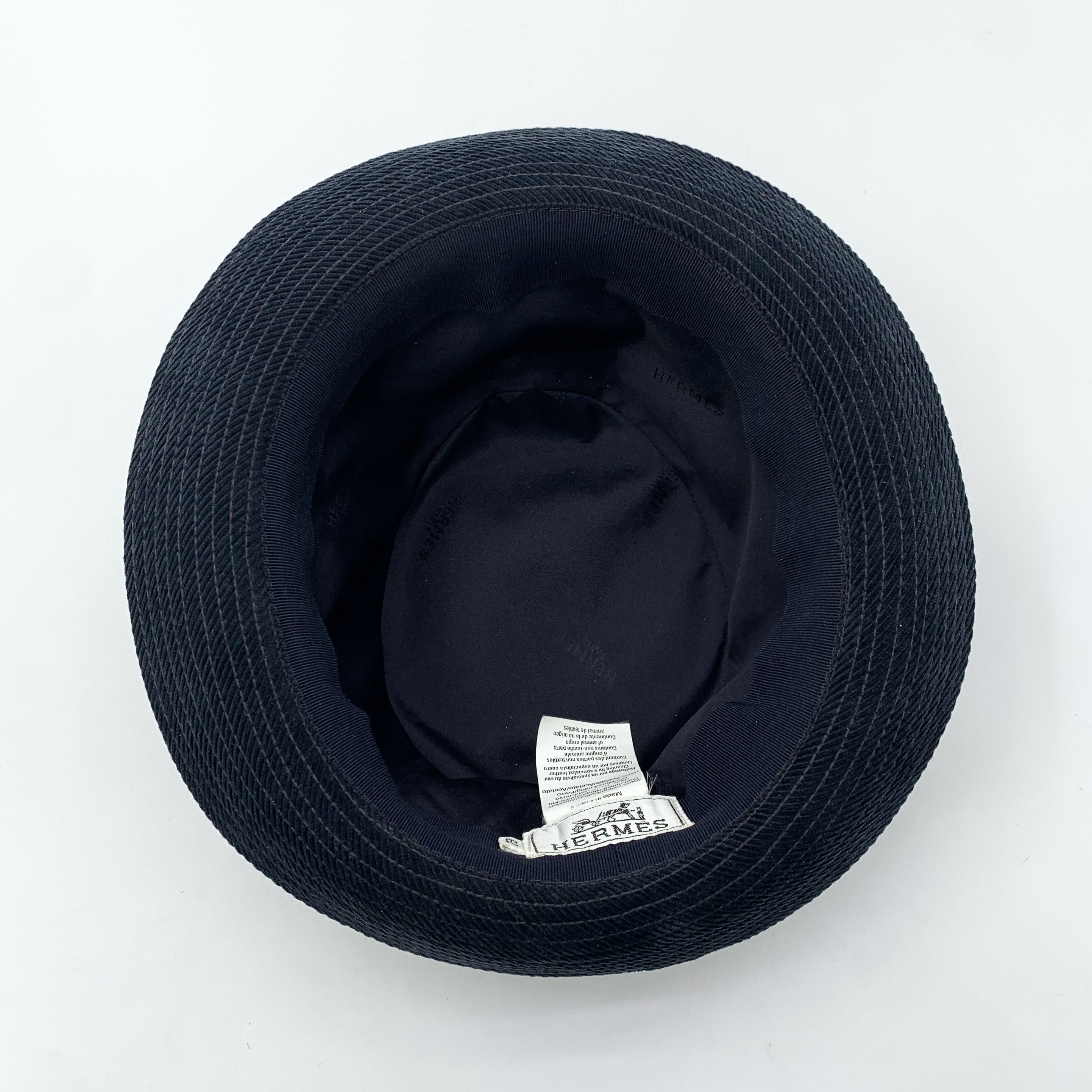 Hermes Hermes Corduroy Bucket Hat Navy (60 cm) Size ONE SIZE - 6 Thumbnail