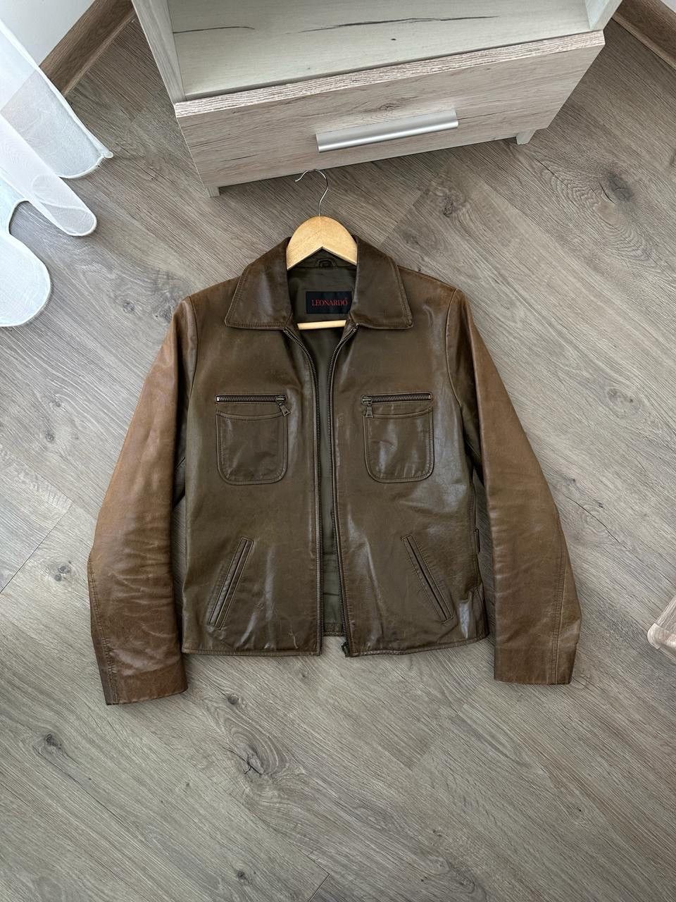 Vintage Genuine Leather Leonardo Brown Jacket