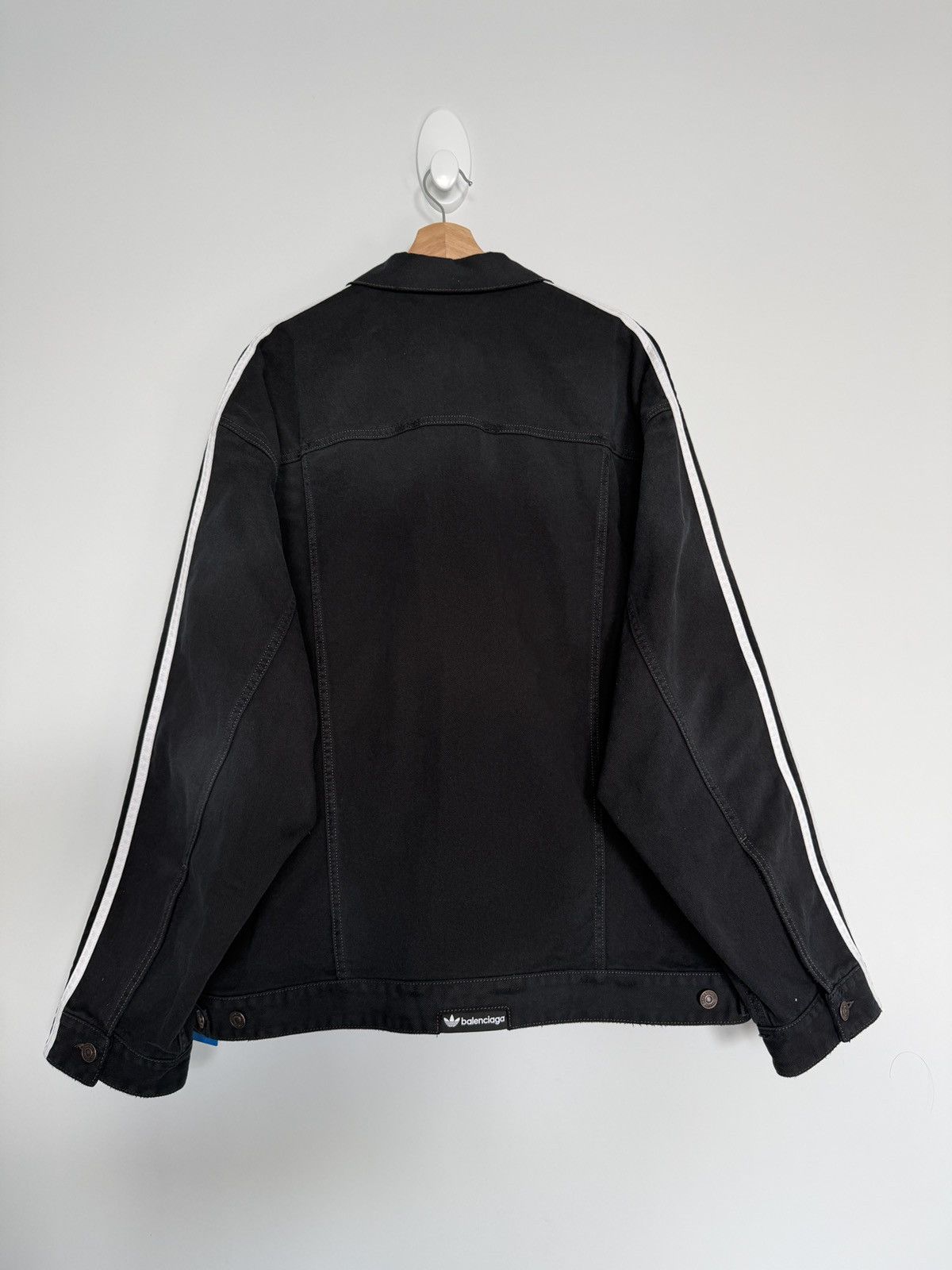 Adidas × Balenciaga Balenciaga x Adidas Black Denim Jacket Size 2 NWT Size US L / EU 52-54 / 3 - 2 Thumbnail