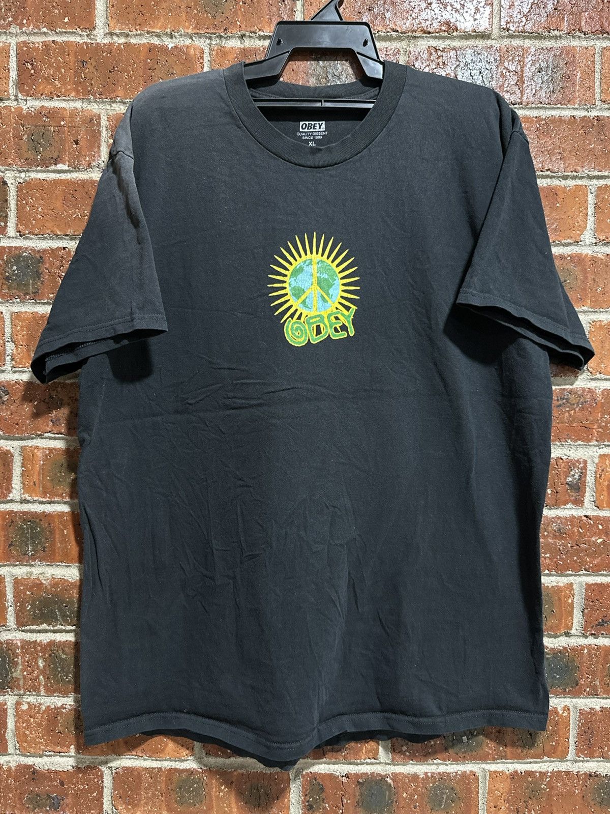 Obey Vintage Obey World Paz Classic Faded Tee Size US XL / EU 56 / 4 - 2 Thumbnail