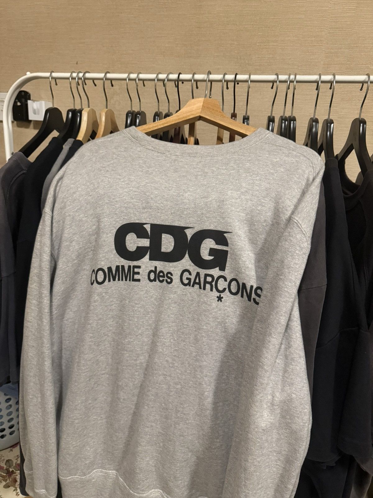 CDG by Comme des Garcons CDG Comme des Garcons Grey Sweatshirt Size US XL / EU 56 / 4 - 4 Thumbnail