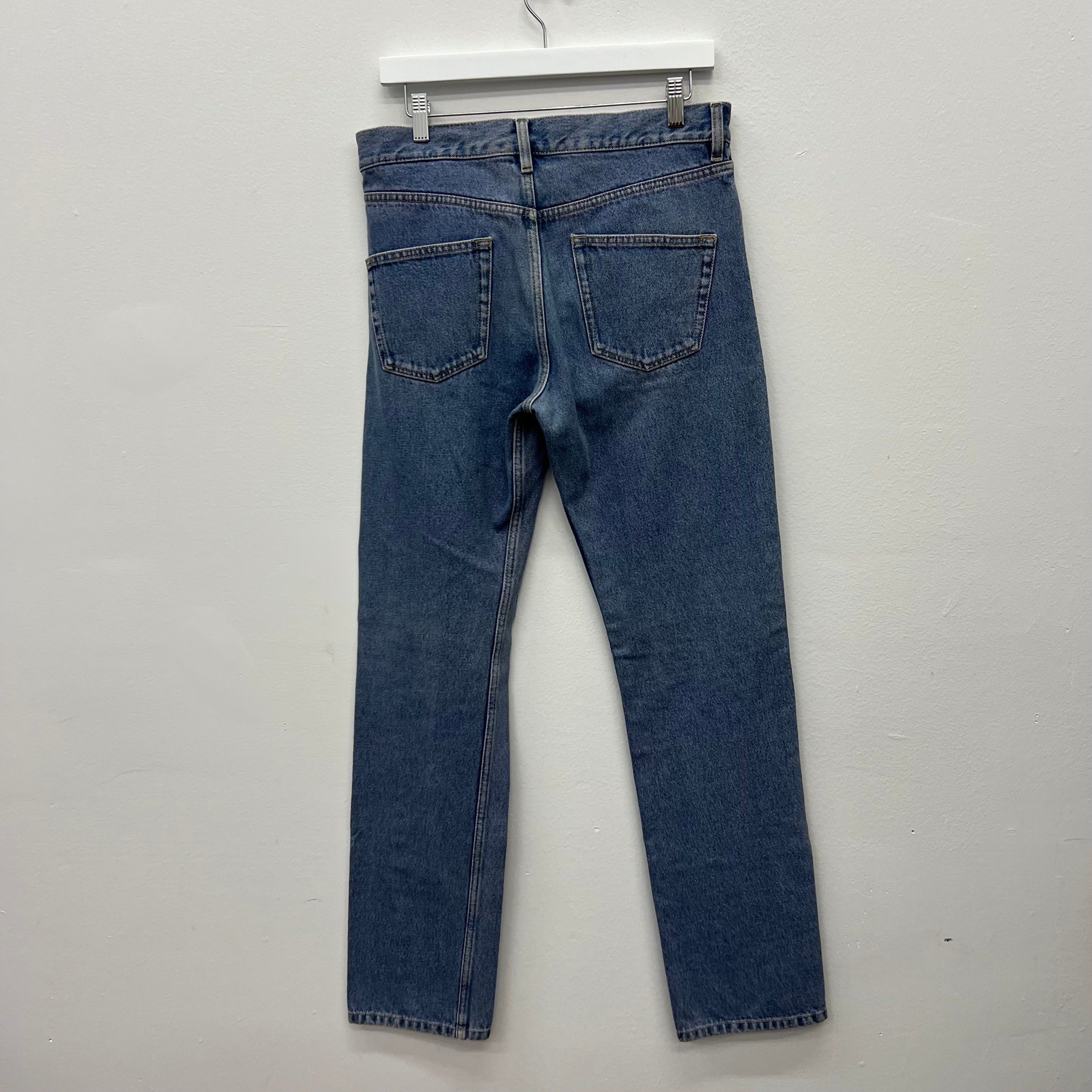 Balenciaga Balenciaga Pink Wash Straight Leg Denim Jeans - Size 31 Size US 31 - 2 Thumbnail