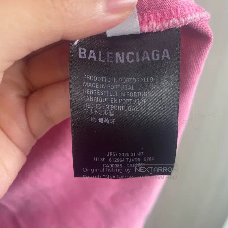 Balenciaga Balenciaga Pink Short Sleeve M Size Size US M / EU 48-50 / 2 - 4 Thumbnail