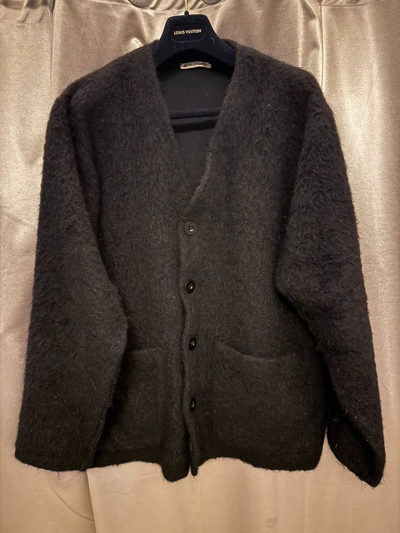 トップス Our Legacy Black Mohair Cardigan Our Legacy - Cardigan Black Mohair