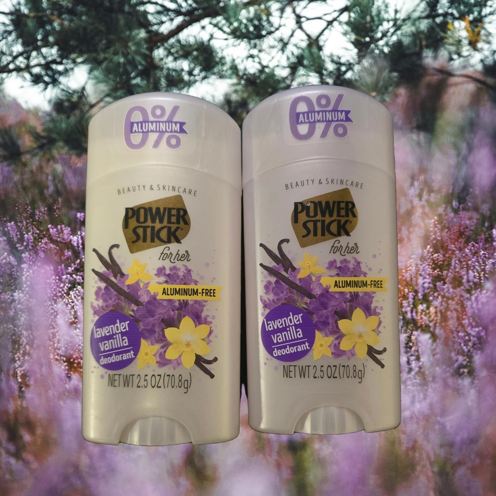 Designer 2pk Power Stick Lavender Vanilla Deodorant - Aluminum Free Size ONE SIZE - 1 Thumbnail