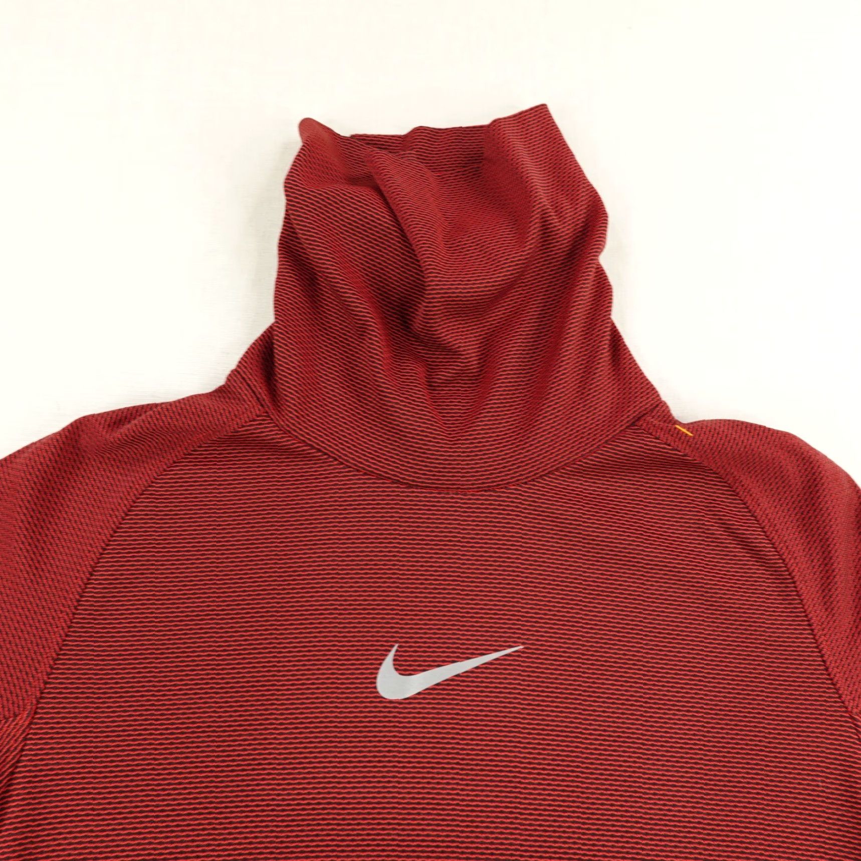 Nike Nike Shirt Mens Medium Red Aeroreact Long Sleeve Mock Neck Center Swoosh Running Size US M / EU 48-50 / 2 - 2 Thumbnail