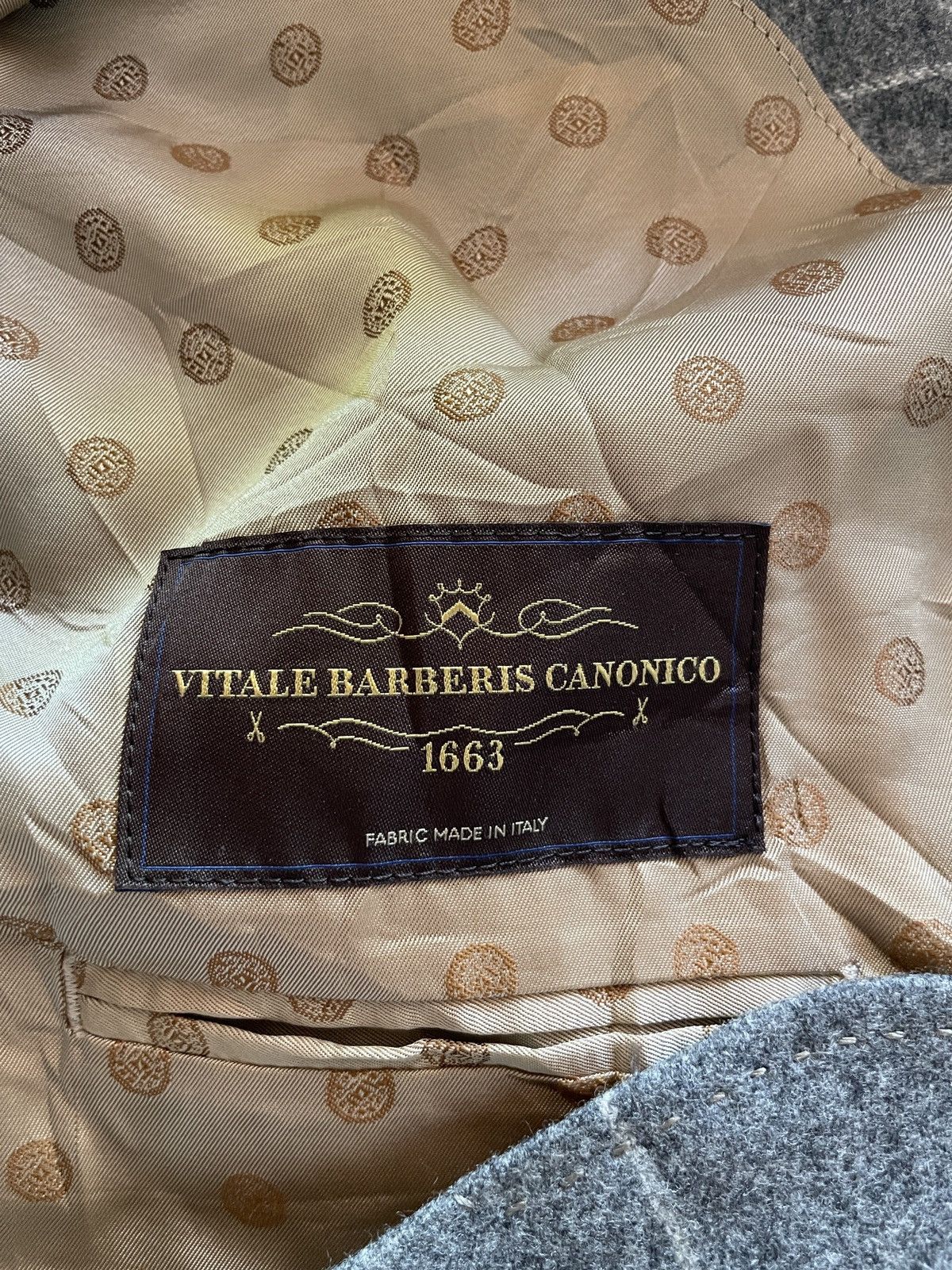 Designer × Vitale Barberis Canonico Vintage classic Vitale Barberis Canonico Gray Plaid blazer Size 40R - 9 Thumbnail