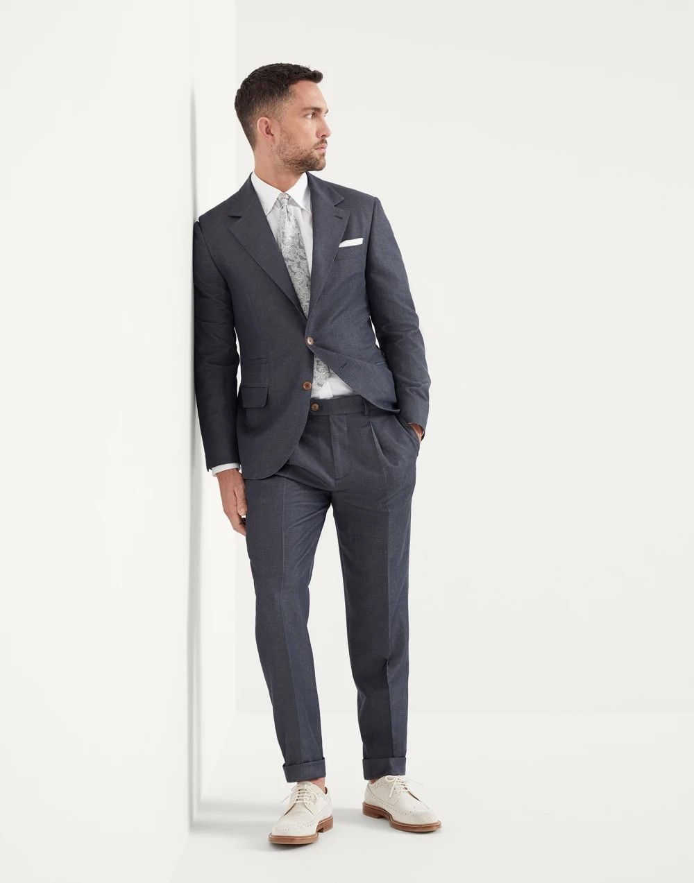 Brunello Cucinelli Suit in Grey Size US S / EU 44-46 / 1 - 2 Thumbnail
