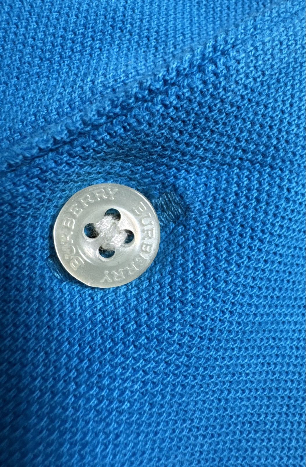 Burberry Burberry Luxury Blue Polo Shirt Size M Vintage Size US M / EU 48-50 / 2 - 6 Thumbnail