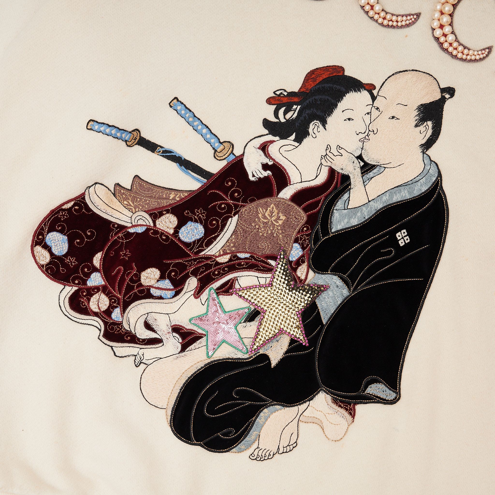 Gucci GUCCI Geisha Lovers Hoodie Tan Size US M / EU 48-50 / 2 - 4 Thumbnail