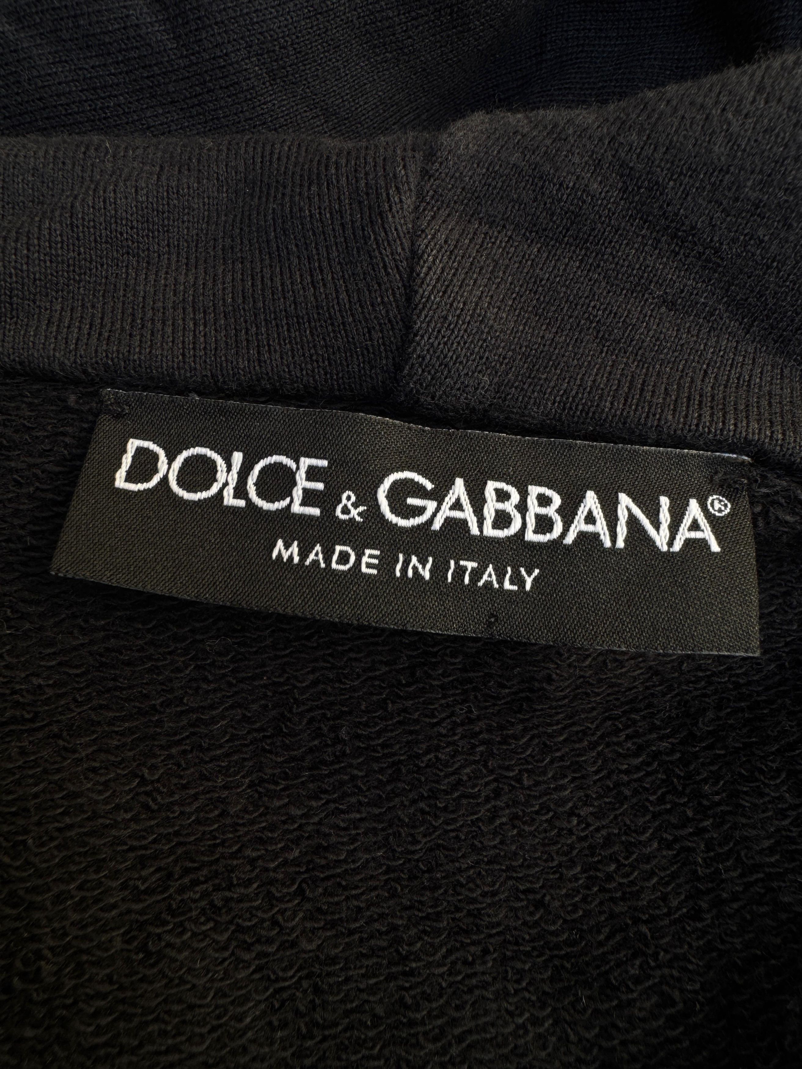 Dolce & Gabbana DOLCE&GABBANA COTTON JERSEY ZIP UP HOODIE Size US S / EU 44-46 / 1 - 2 Thumbnail