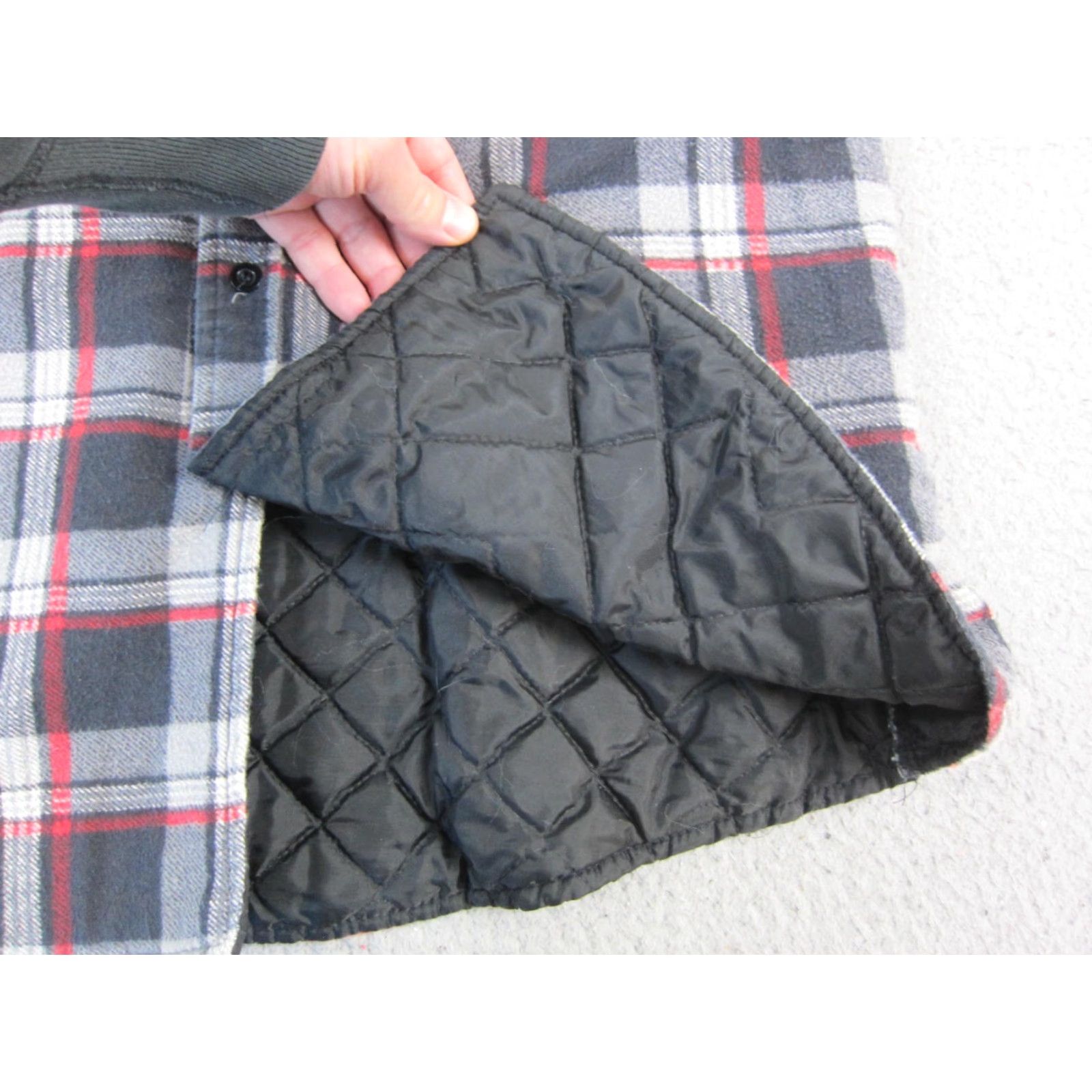 Wrangler VINTAGE Wrangler Shirt Mens L Black Plaid Quilted Lined Flannel Button-Up Top Size US L / EU 52-54 / 3 - 7 Thumbnail