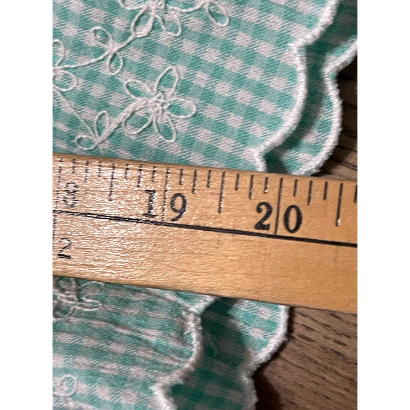 Vintage KORET FRANCISCA Pants Women's Medium Blue White Plaid Pants, Regular, Cropped, Straight Leg, Inseam 20 in, Fall Spring Summer, Womens, 30 in Waist Size 32" / US 10 / IT 46 - 7 Thumbnail