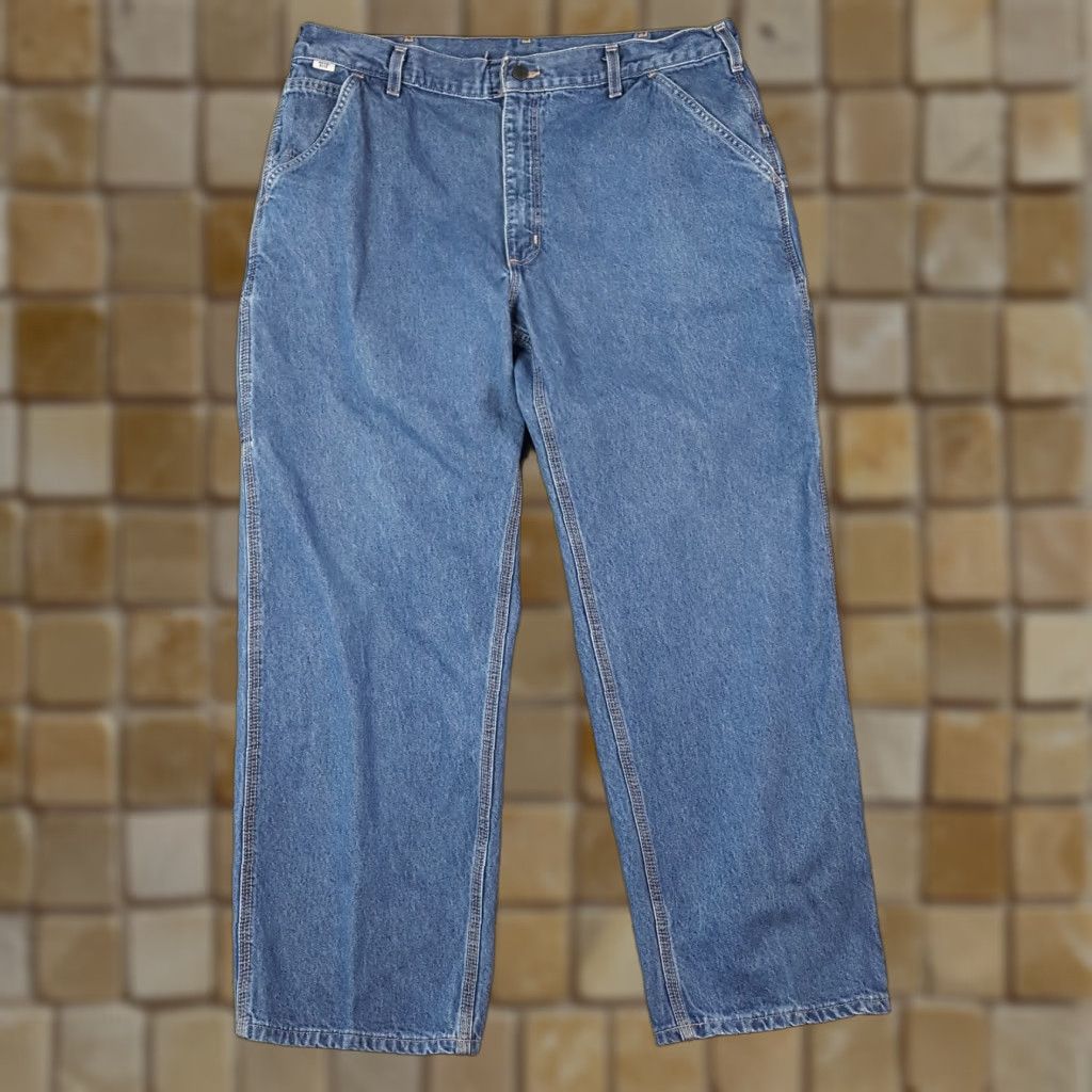 Carhartt VINTAGE Carhartt Flame-Resistant NFPA 2112 Men's Jeans 38x30 Denim Blue Workwear 90s 00s Rock Y2K Size US 38 / EU 54 - 1 Thumbnail