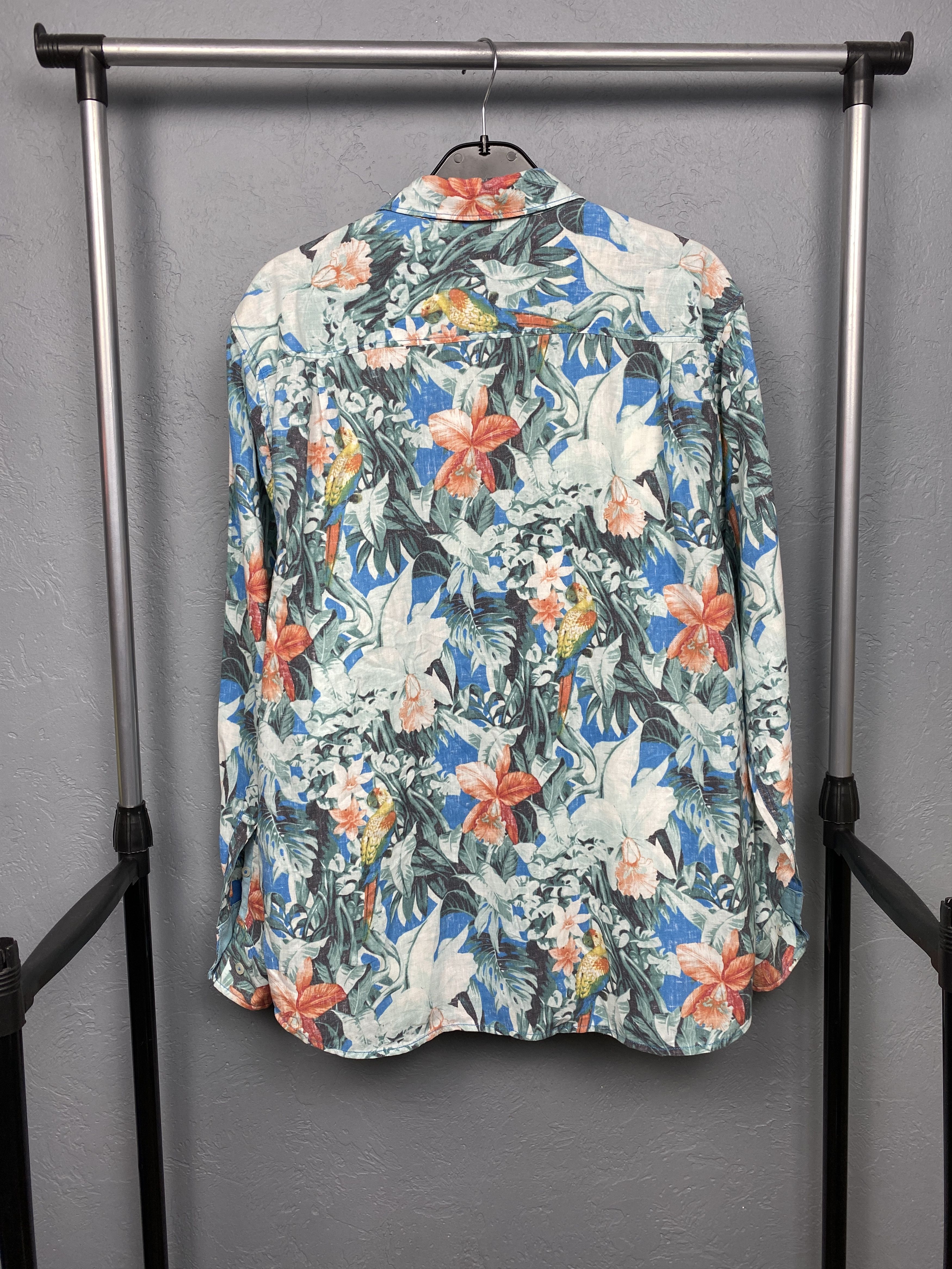 Tommy Bahama Tommy Bahama Vintage Hawaiian LINEN Long Sleeve Shirt Size US XL / EU 56 / 4 - 5 Thumbnail