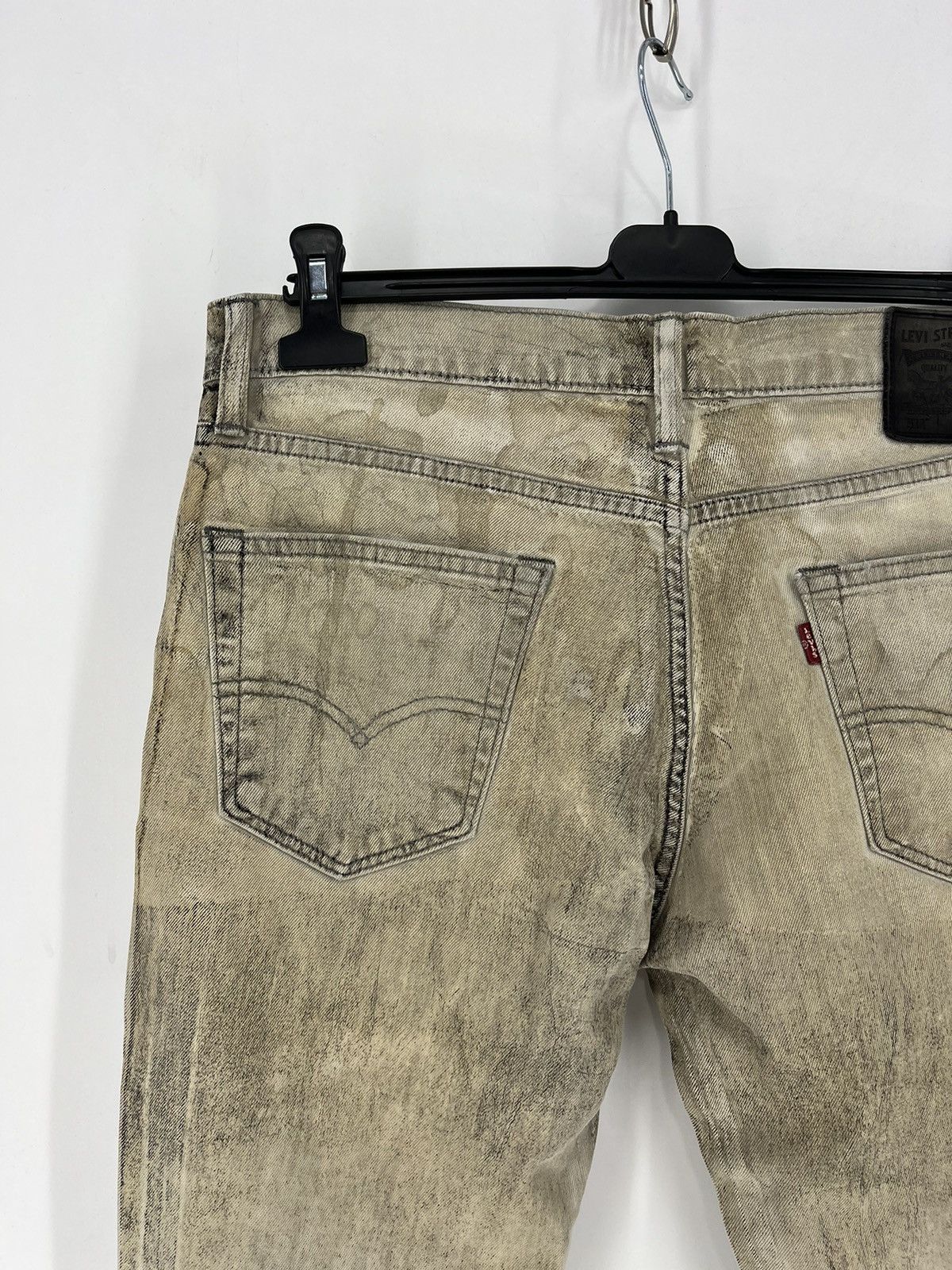 Levi's × Levi's Vintage Clothing Vintage Levis 511 Beige Dirty Jeans Levi's Faded Denim Size US 33 - 17 Thumbnail