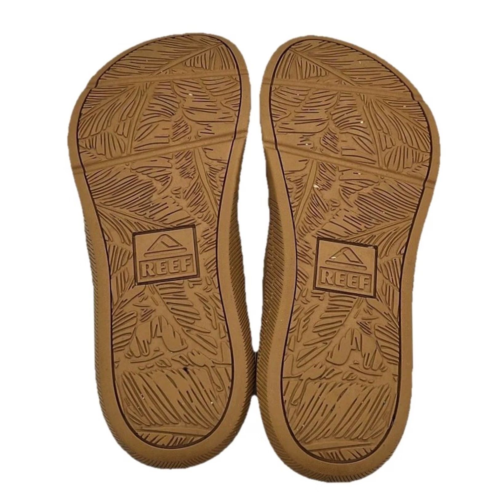 REEF Reef Women Flip Flop Sandal White Tan Cushioned Footbed Casual Beach Sandals Size US 7 / IT 37 - 6 Thumbnail
