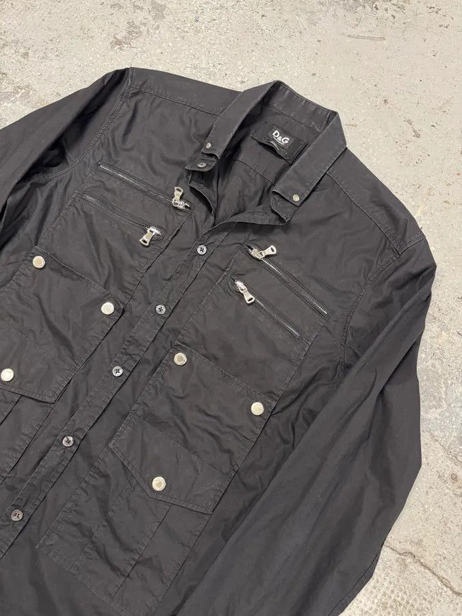 Dolce & Gabbana SS2008 Dolce & Gabbana Black Zip Cargo Shirt Size US M / EU 48-50 / 2 - 5 Thumbnail