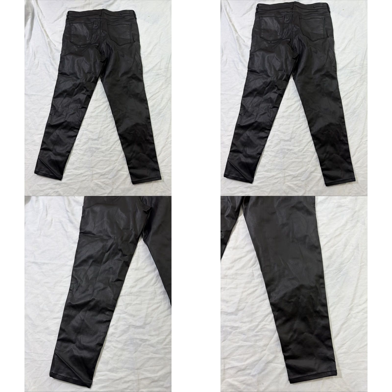 Sanctuary SOCIAL STANDARD by SANCTUARY Mid-Rise Ankle Skinny Coated Pants Black 12 Women Size 34" / US 12 / IT 48 - 10 Thumbnail