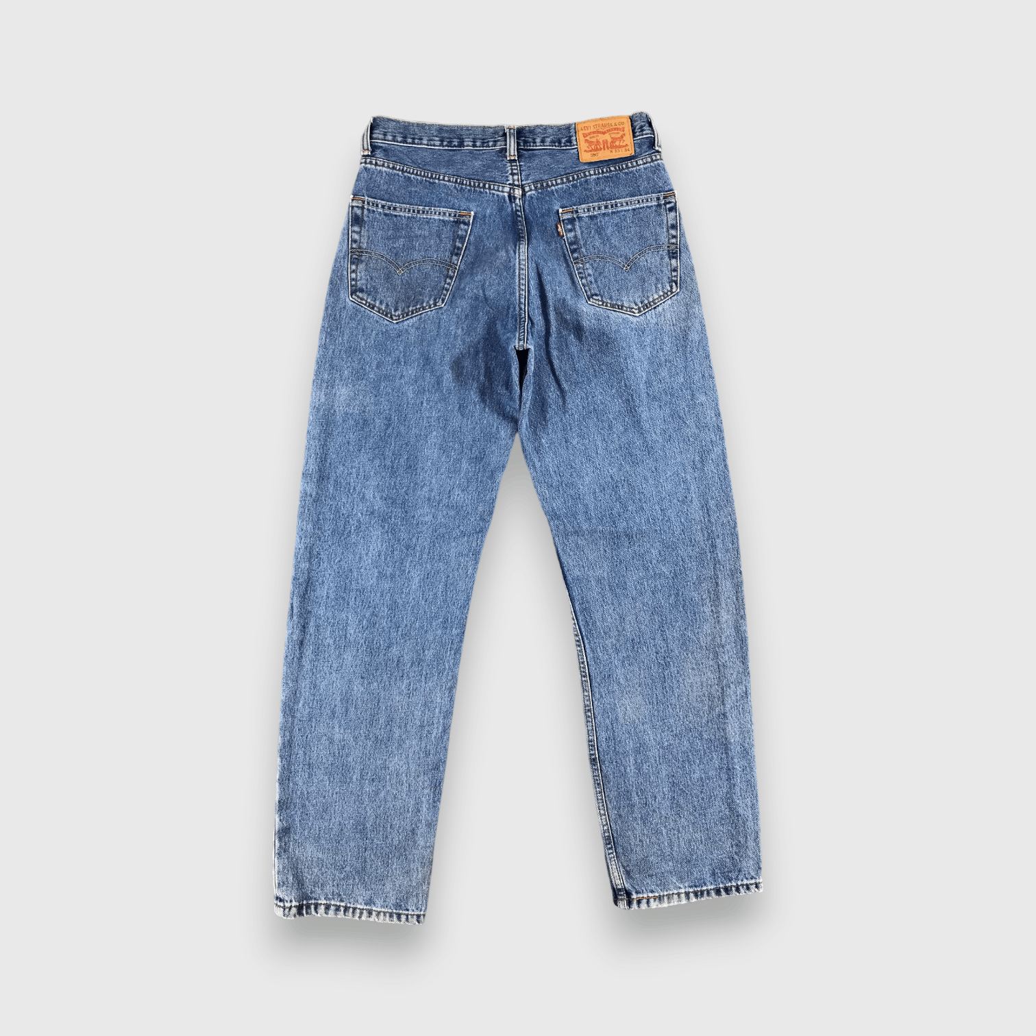 Levi's Vintage Blue Wash Levis 550 Jeans- J1369 Size US 33 - 2 Thumbnail