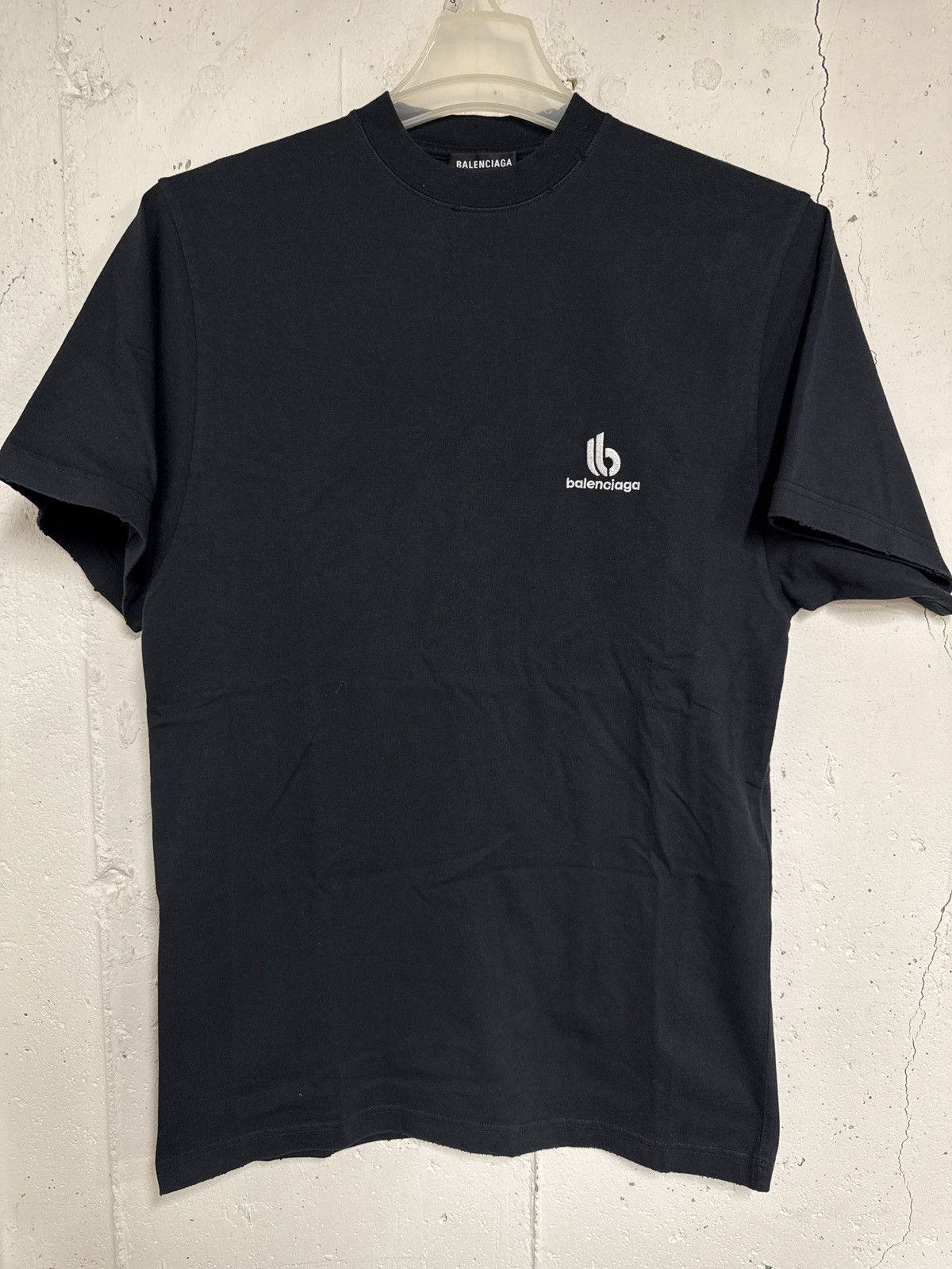 Balenciaga Destroyed Double B shirt