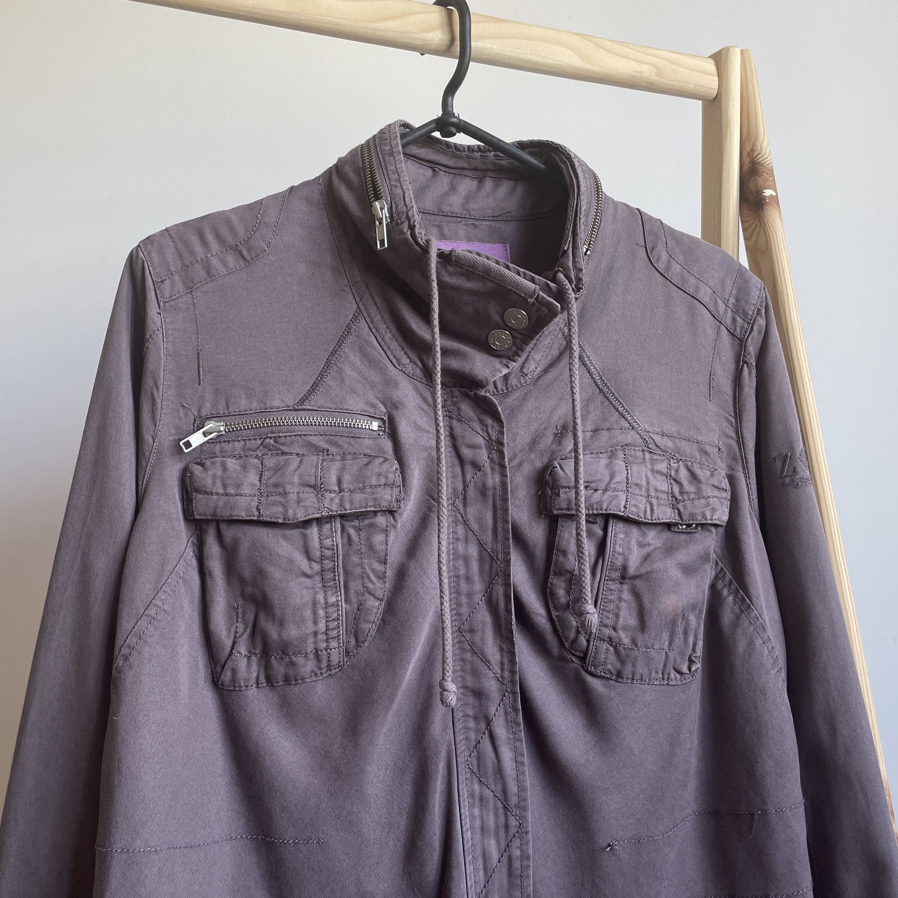 Zadig & Voltaire Zadig & Voltaire Womens Lyocell Military Jacket Size L Size L / US 10 / IT 46 - 5 Thumbnail