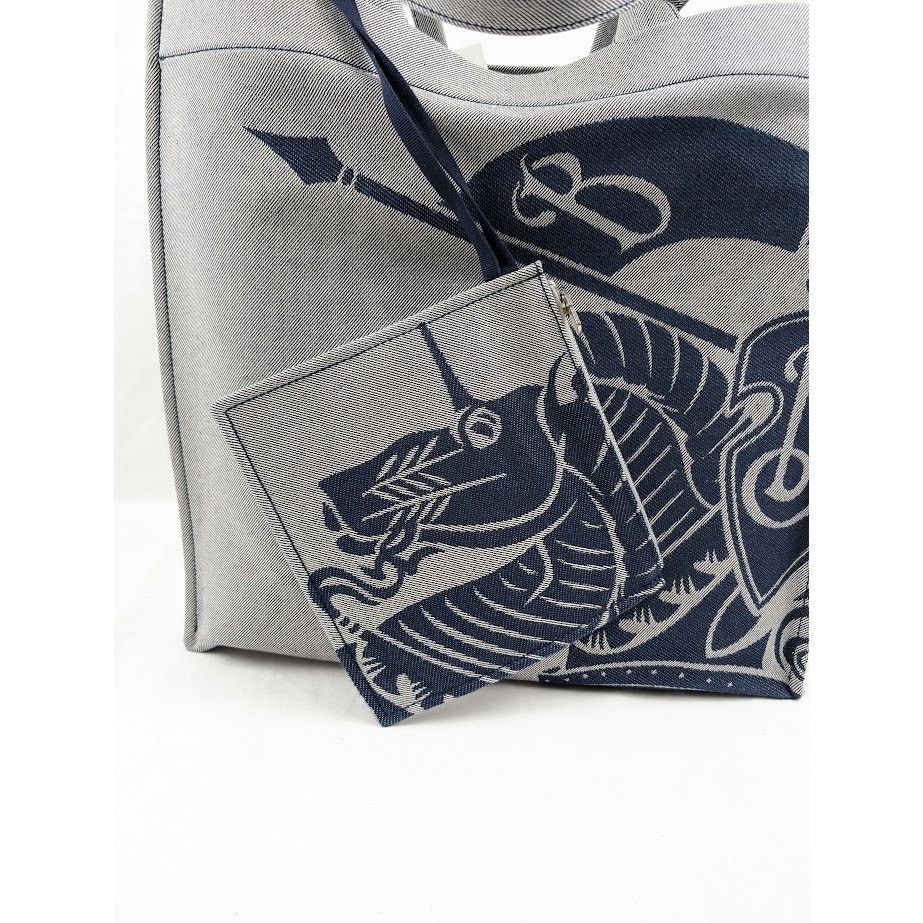 Burberry o1rshd1 Size : OS / Canvas Square Tote Bag in Multicolor Size ONE SIZE - 14 Thumbnail