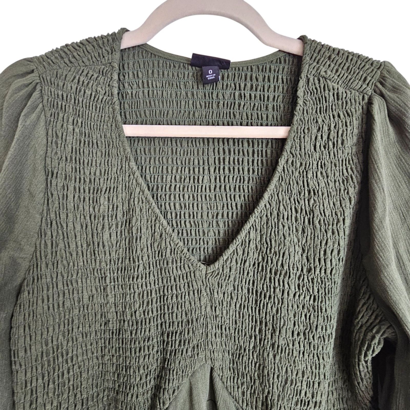 Torrid Torrid Smocked Babydoll Top Sz 0X Stretch Whimsigoth Grunge Size L / US 10 / IT 46 - 3 Thumbnail