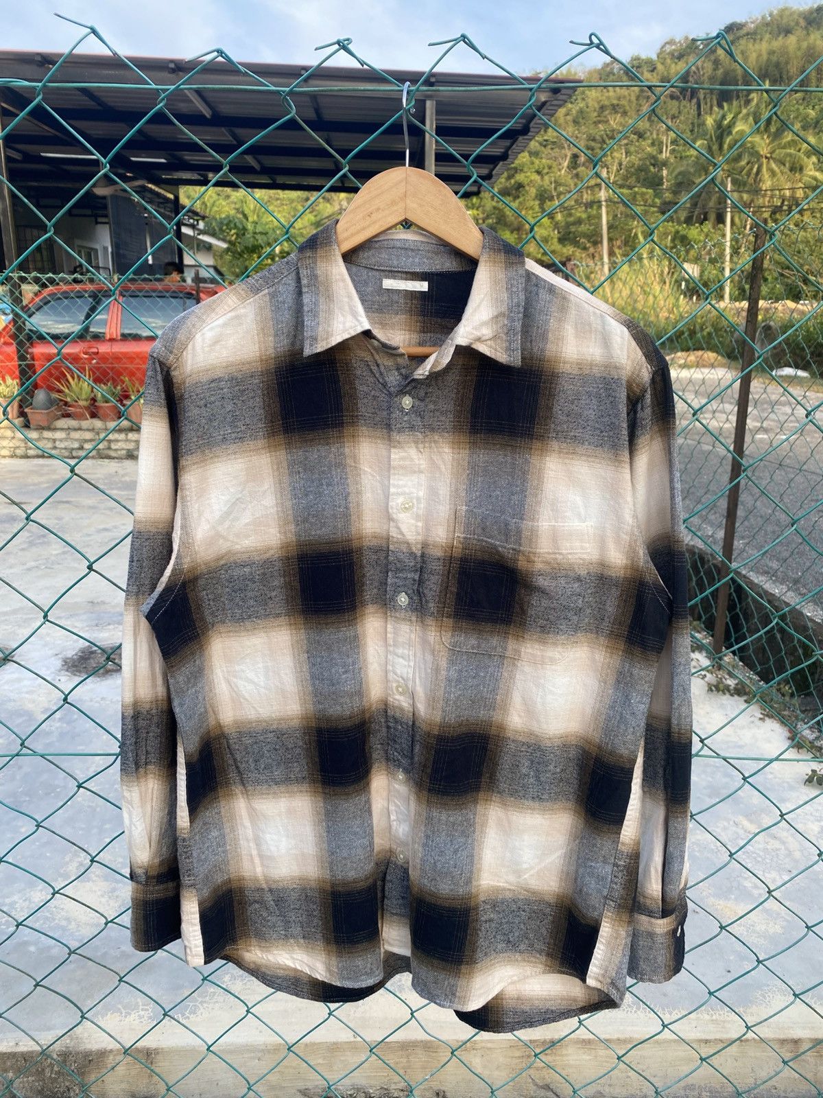 GU GU shadow plaid long sleeve shirts Size US M / EU 48-50 / 2 - 1 Thumbnail