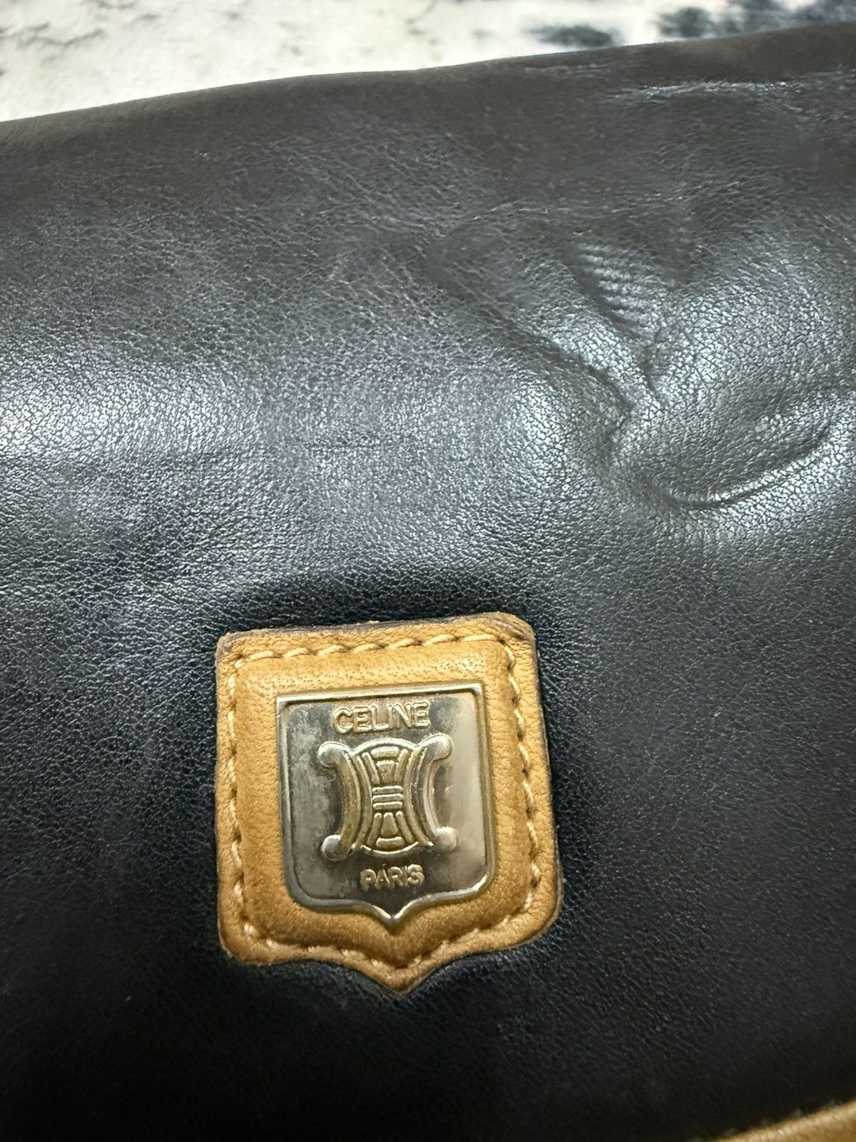Celine × Designer × Vintage Vintage Celine Black Leather Massenger Bag Size ONE SIZE - 4 Thumbnail