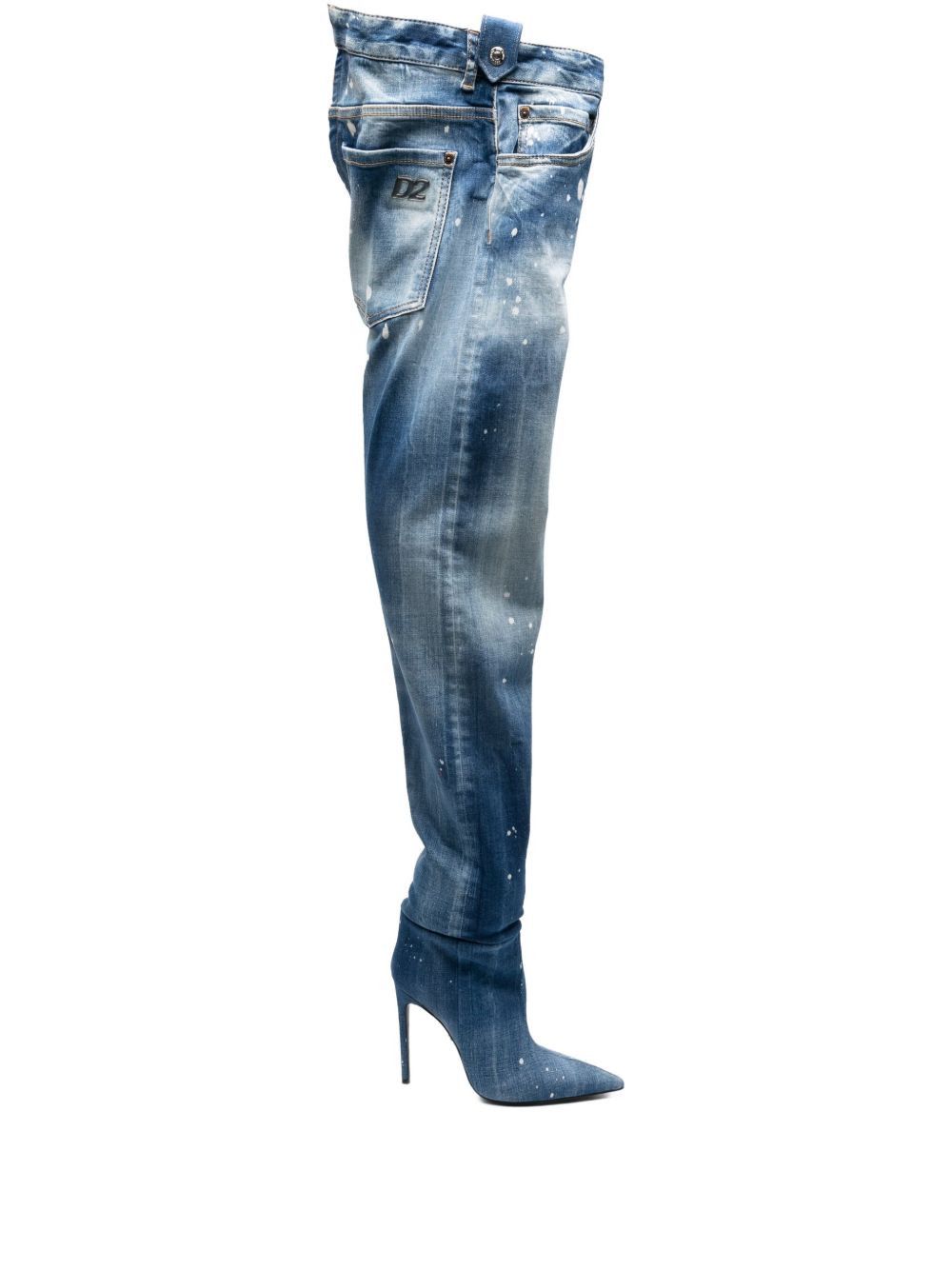 Dsquared2 DENIM HEEL BOOTS Size US 8 / IT 38 - 1 Thumbnail