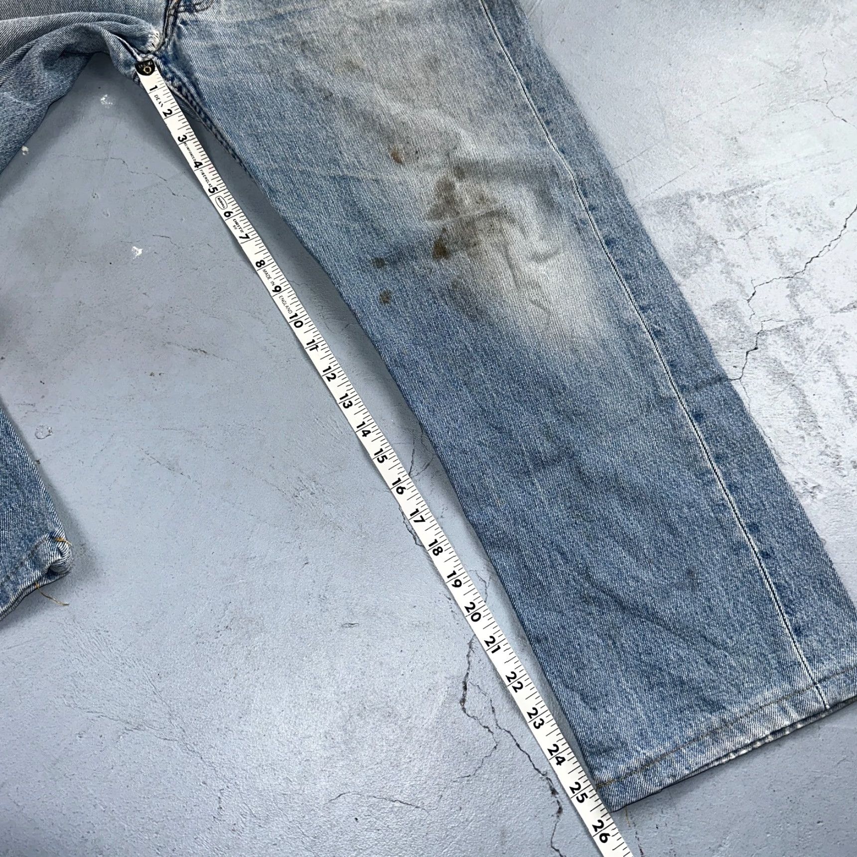 Levi's VINTAGE Levi's 501 Jeans Men 36x30 Blue Light Wash Straight 90s USA Classic 5-Pocket Denim Size US 36 / EU 52 - 5 Thumbnail